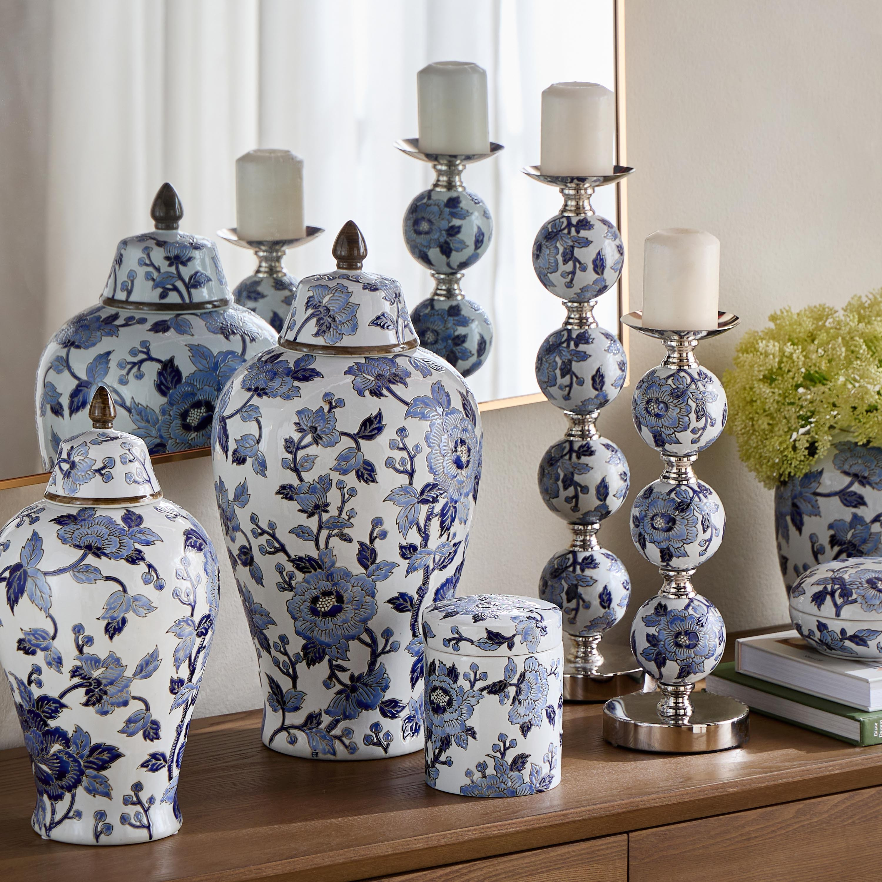 Orientale Akiba Chinoiserie Porcelain Vase - 23 cm-household-decor-vasesandbowls-image-4