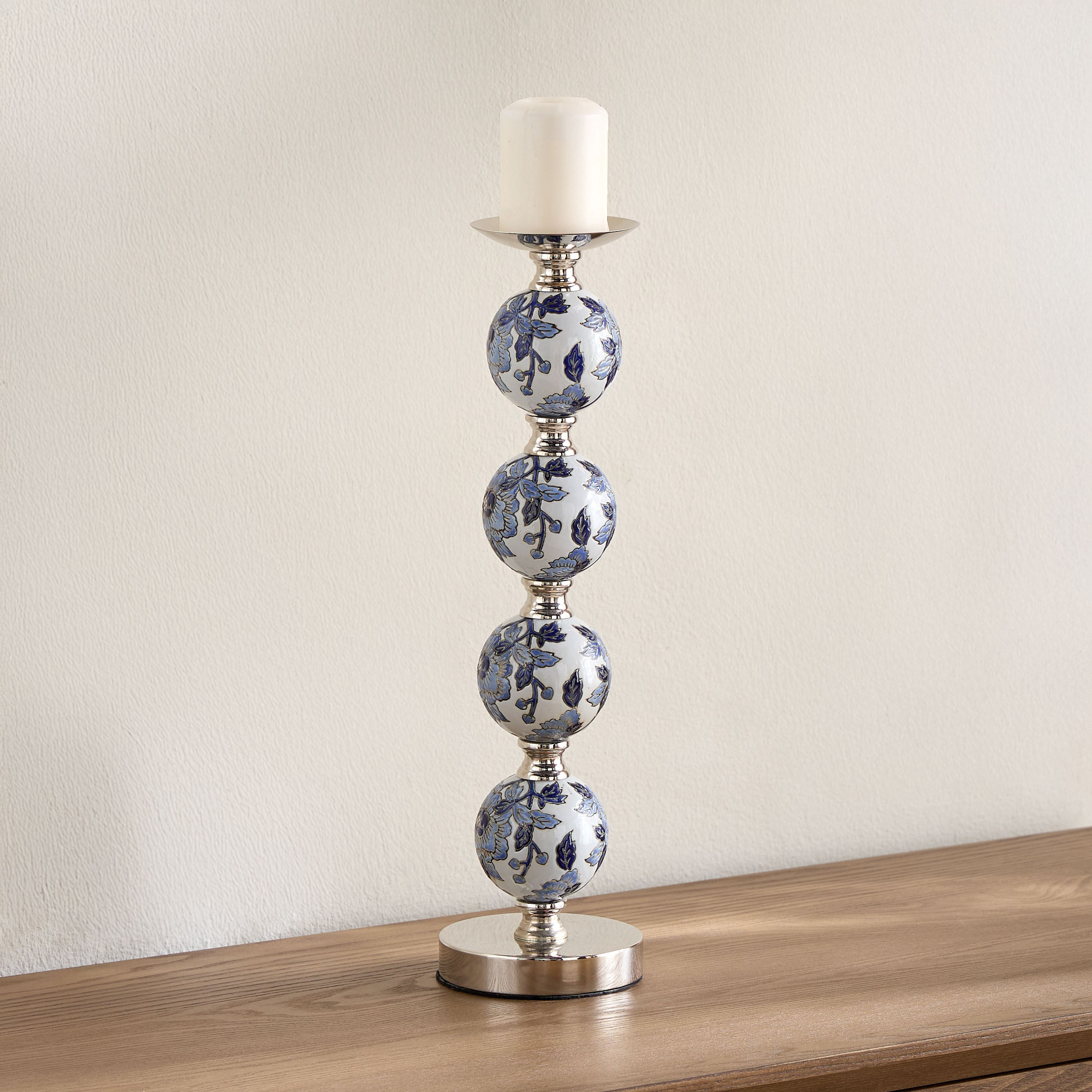Orientale Akiba Chinoiserie Pillar Candleholder - 54 cm-household-decor-candleholdersandlanterns-image-1