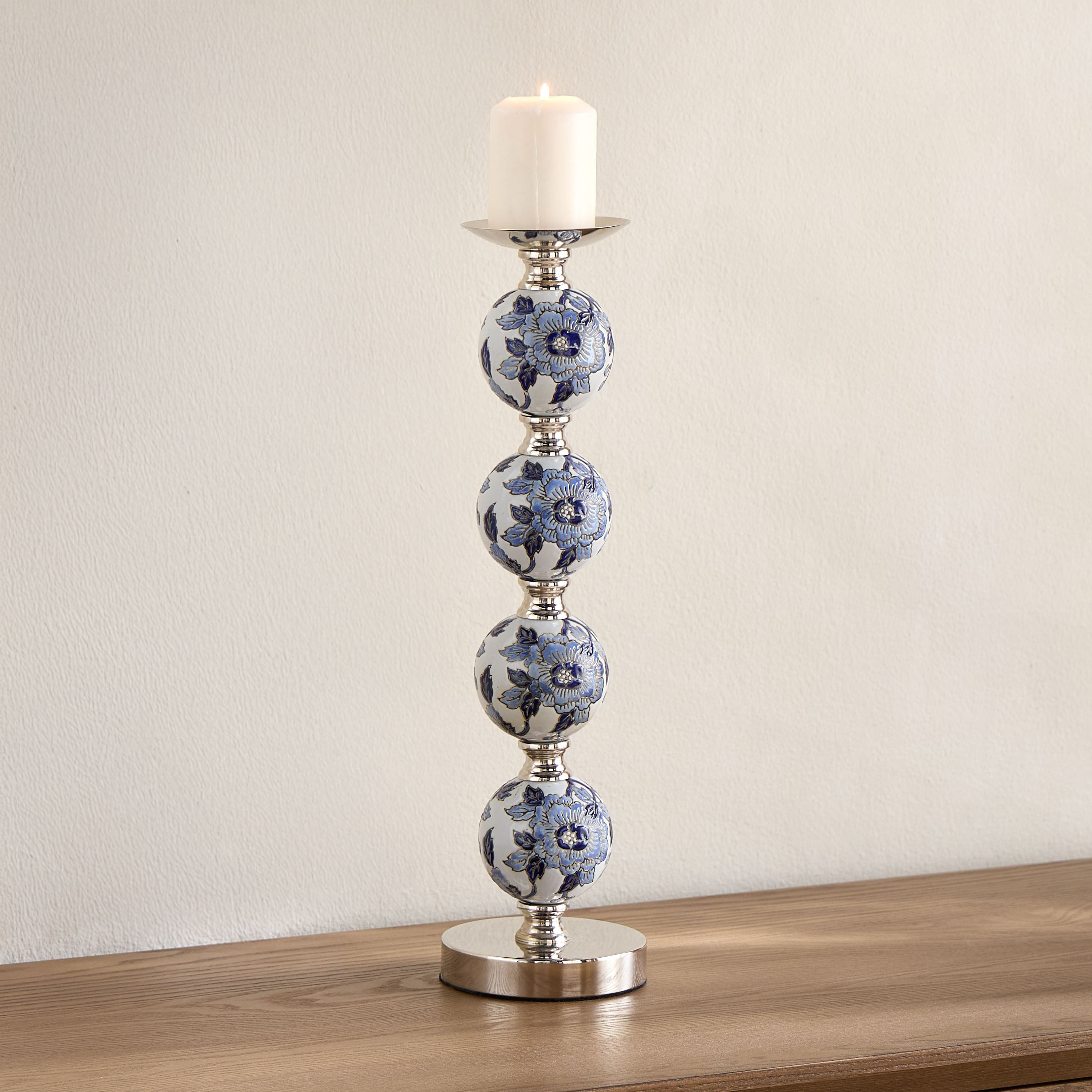 Orientale Akiba Chinoiserie Pillar Candleholder - 54 cm-household-decor-candleholdersandlanterns-image-2