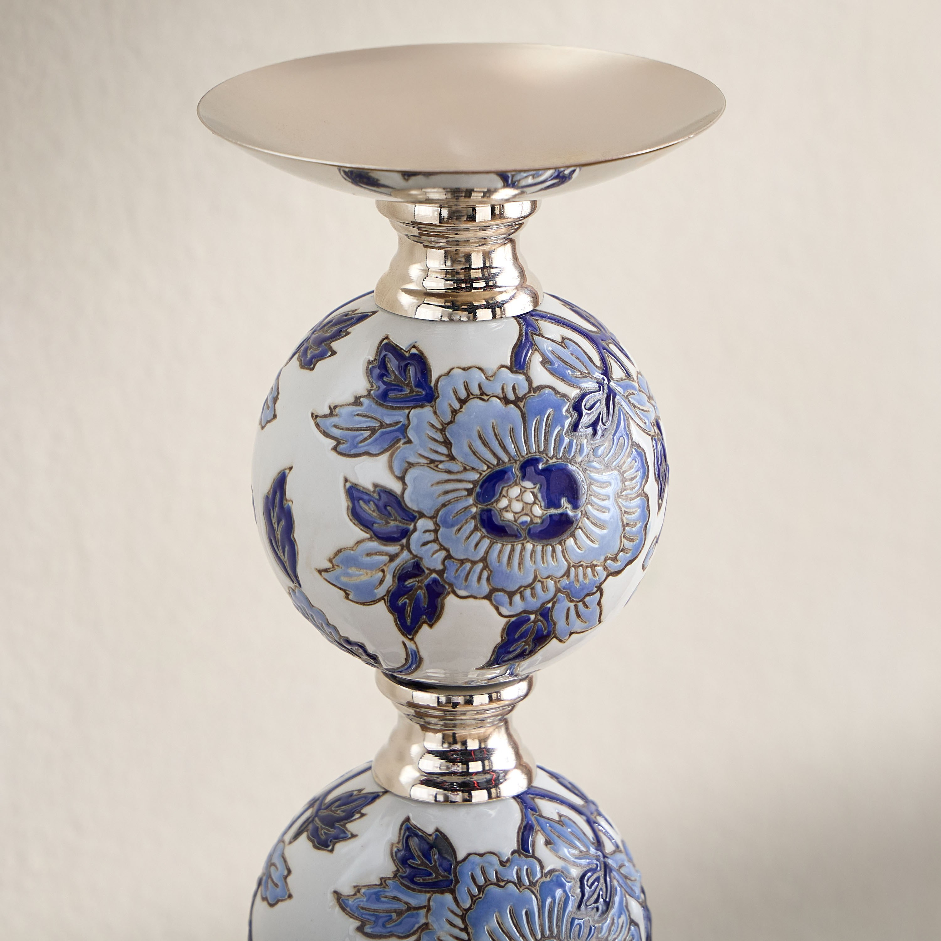 Orientale Akiba Chinoiserie Pillar Candleholder - 54 cm-household-decor-candleholdersandlanterns-image-4