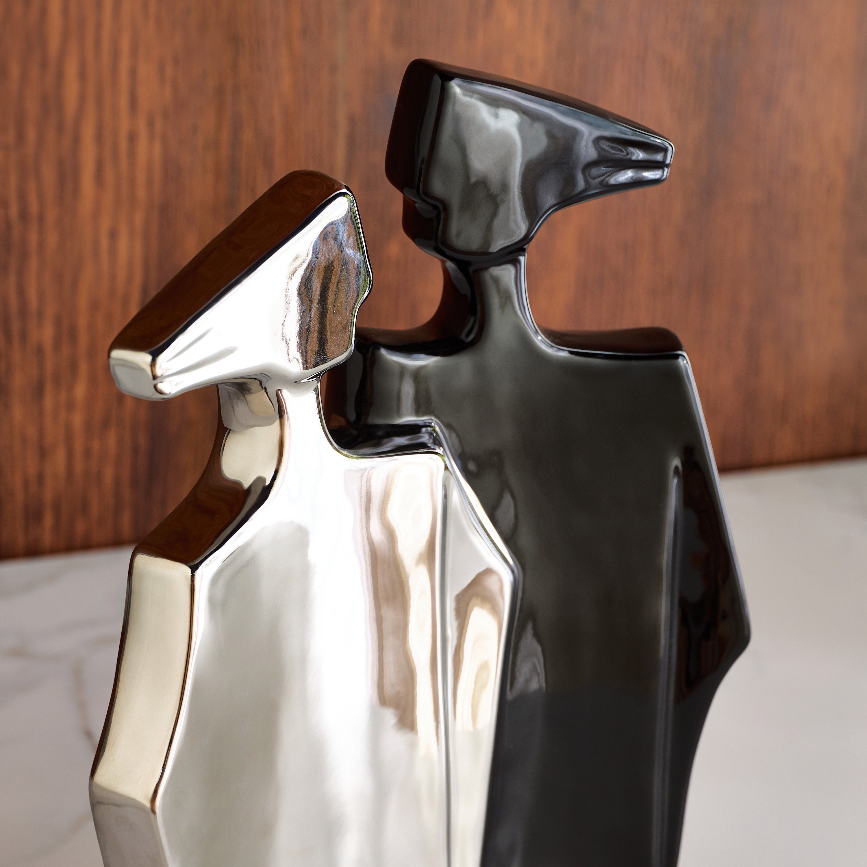 زينة ديكور سيراميك بتصميم صناعي - أورنامنتال إندستريال - 25 سم-household-decor-decorativeobjectsandsculptures-image-2