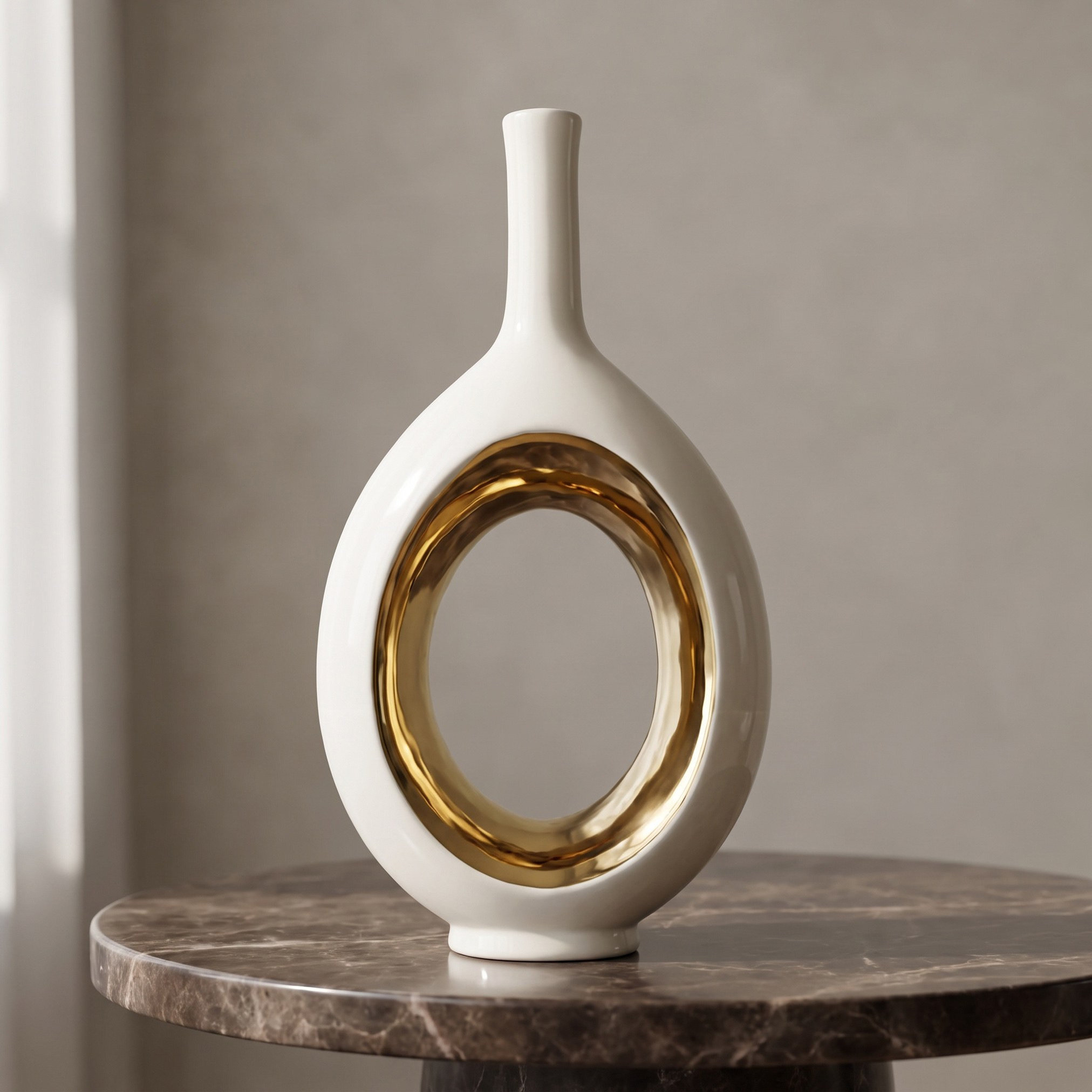 Luxe Huda Nafas Ceramic Vase - 39 cm-household-decor-vasesandbowls-image-1