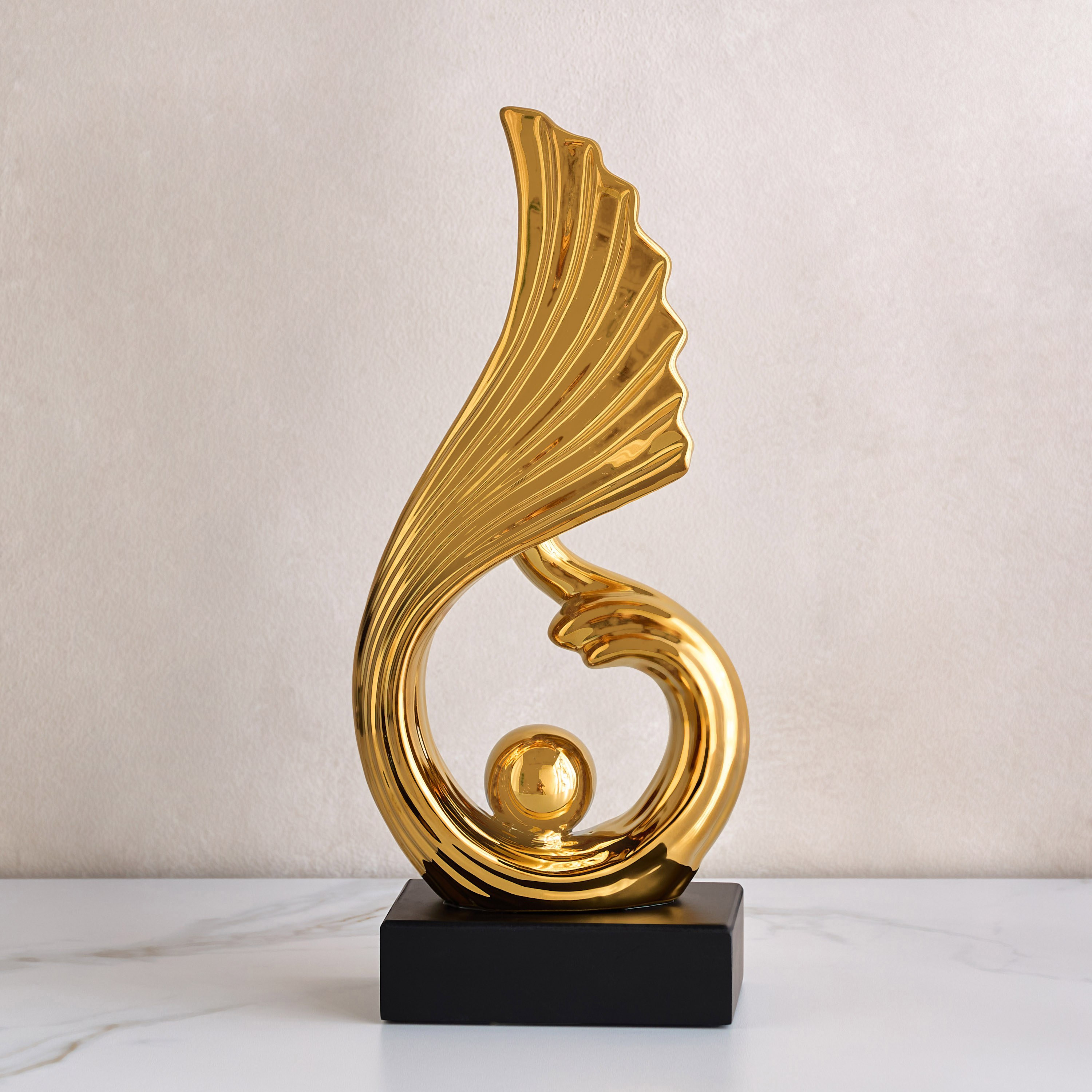Luxe Huda Nafas Ceramic Decorative Accent - 34 cm