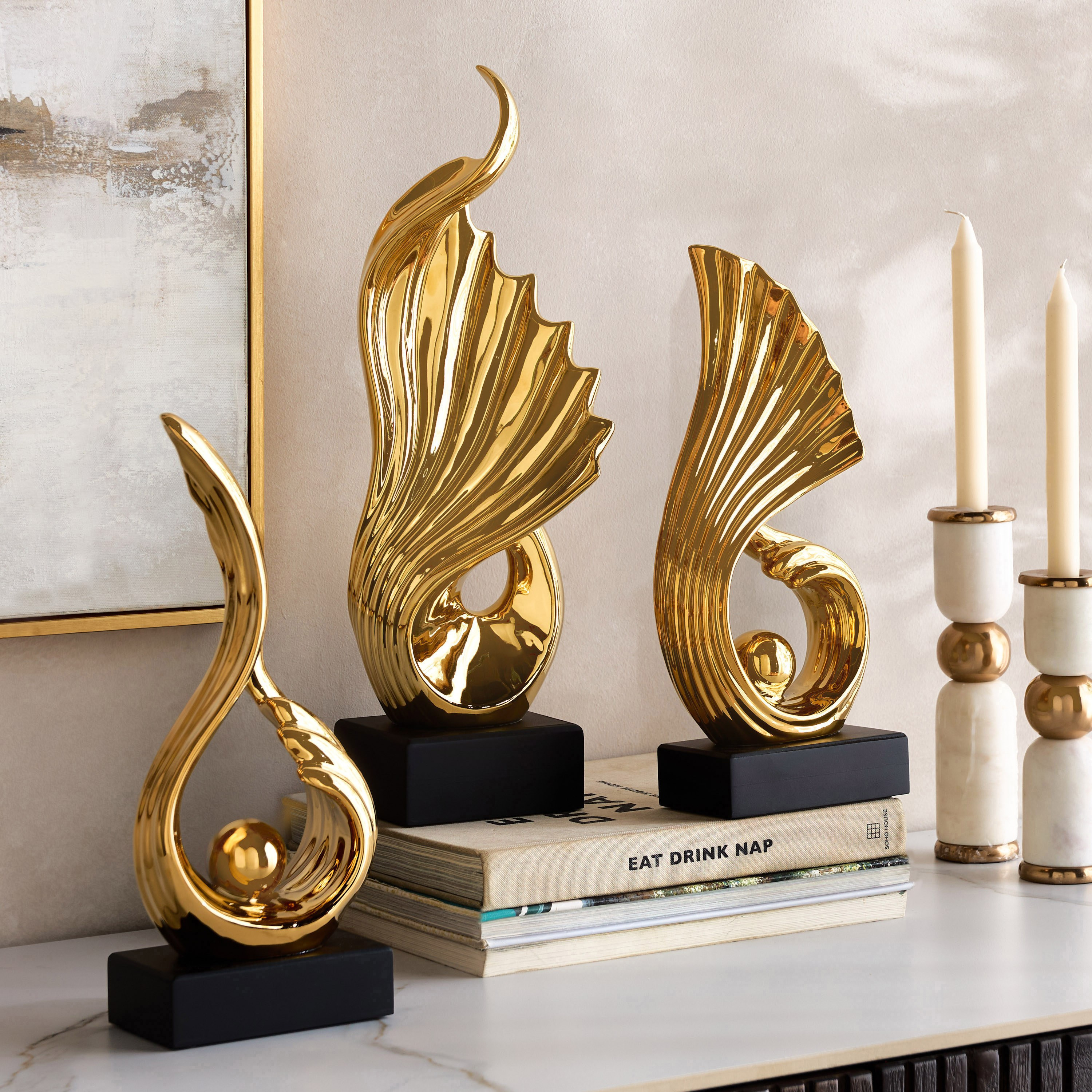 زينة ديكور سيراميك نفس - لوكس هدى - 34 سم-household-decor-decorativeobjectsandsculptures-image-4
