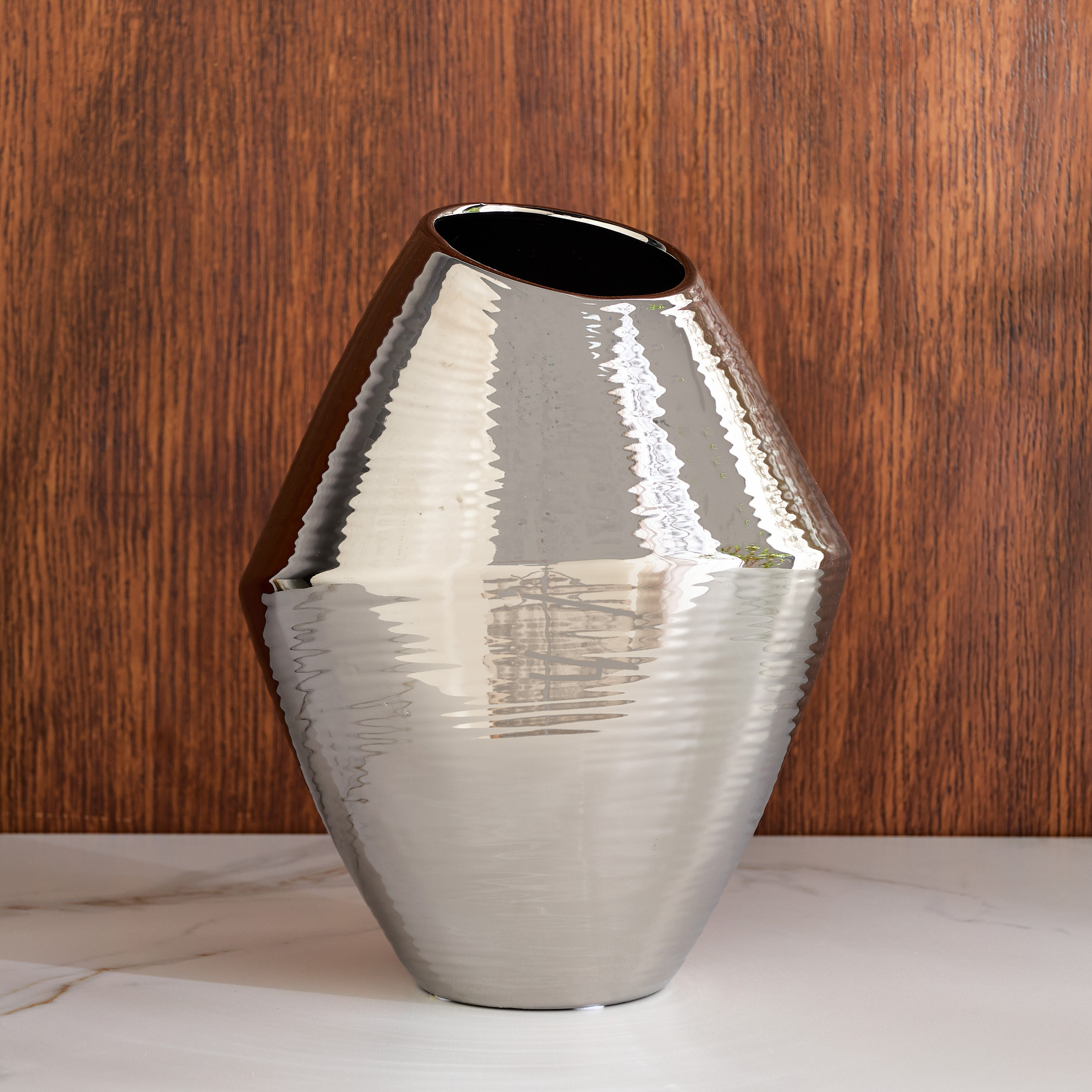 Ornamental Industrial Ceramic Table Vase - 28 cm