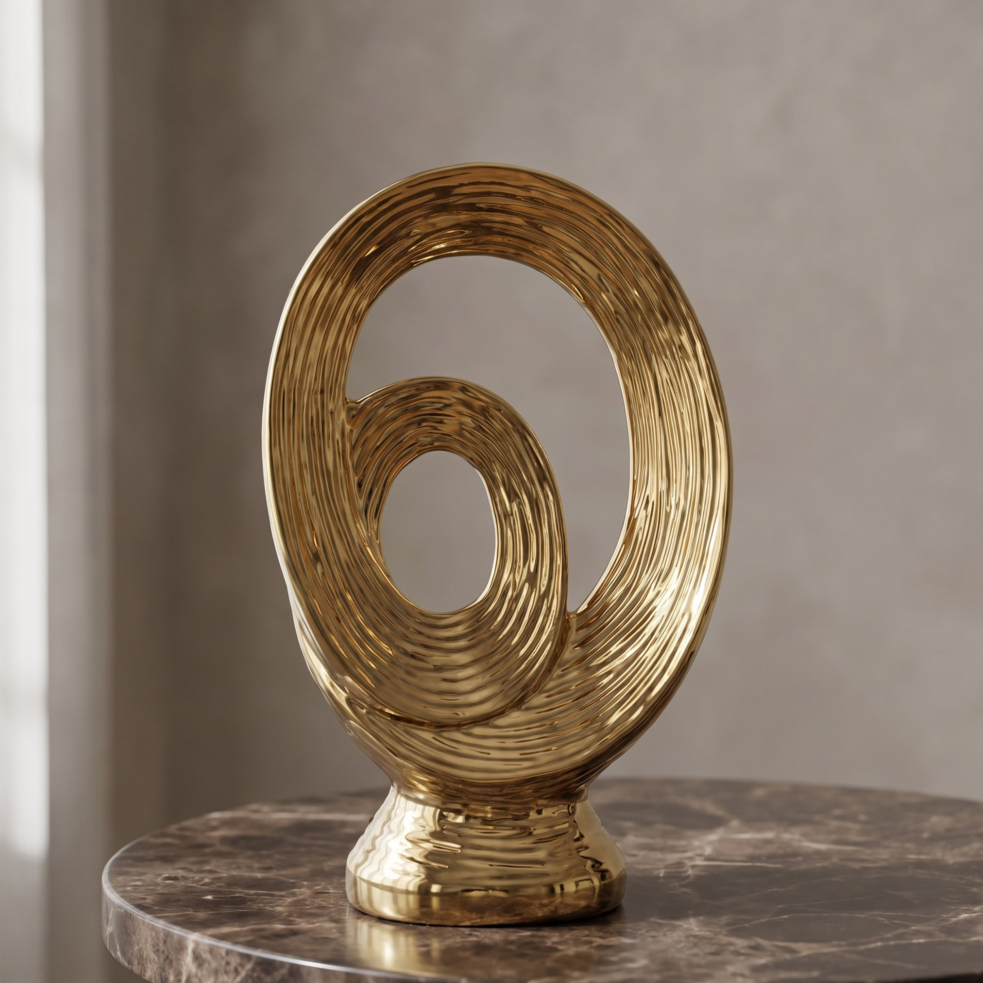 Luxe Huda Pertek Ceramic Decorative Accent - 37 cm-household-decor-decorativeobjectsandsculptures-image-1
