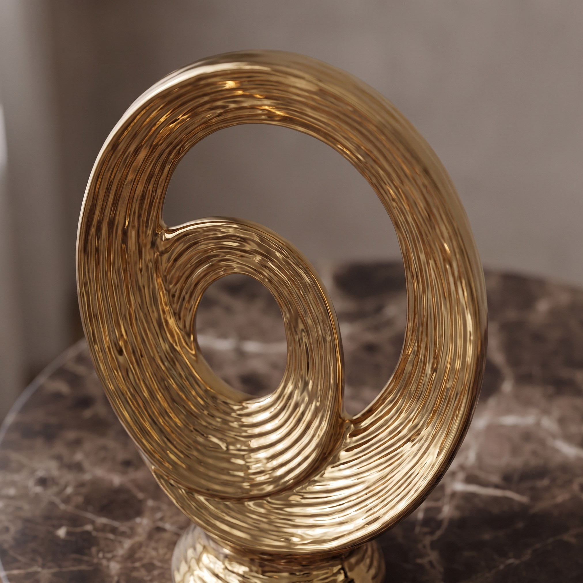 Luxe Huda Pertek Ceramic Decorative Accent - 37 cm-household-decor-decorativeobjectsandsculptures-image-2