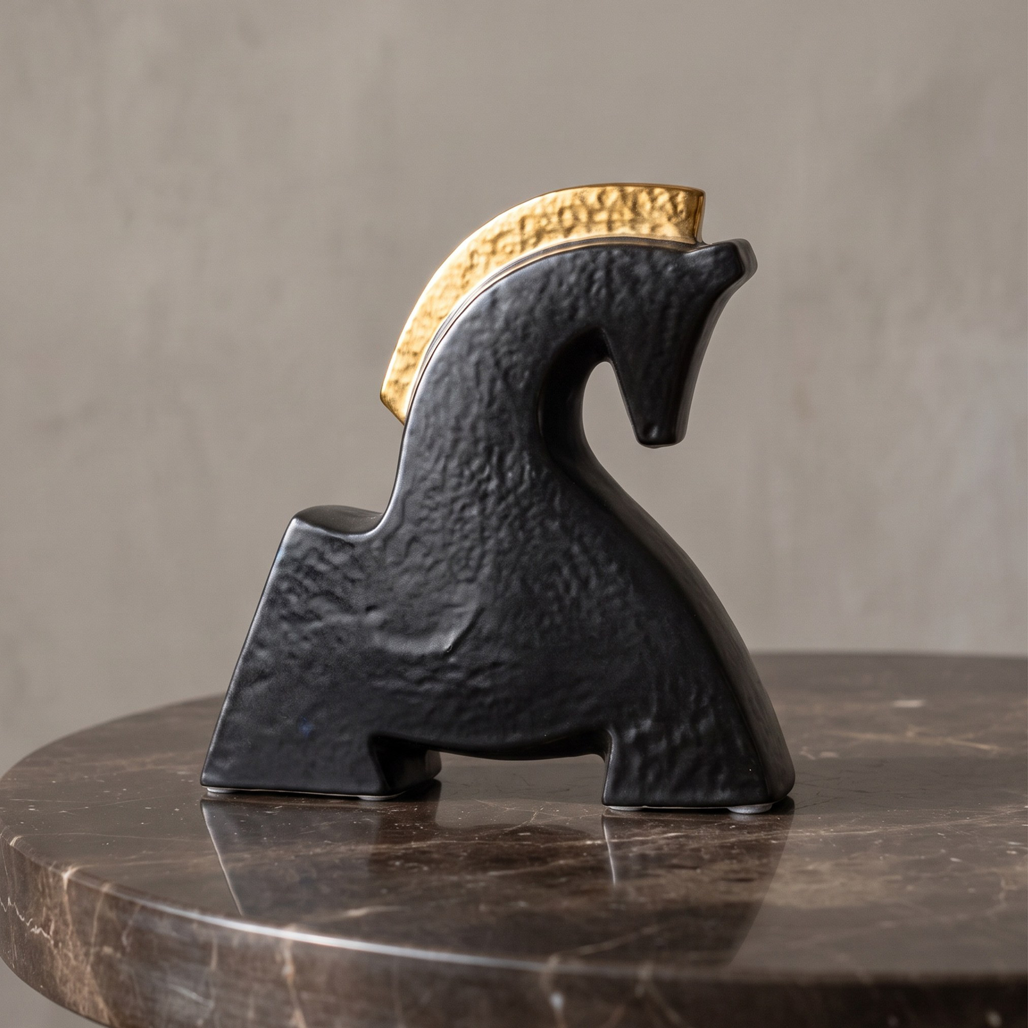 Luxe Fatima Erbaa Horse Ceramic Sculpture - 21 cm-household-decor-decorativeobjectsandsculptures-image-1