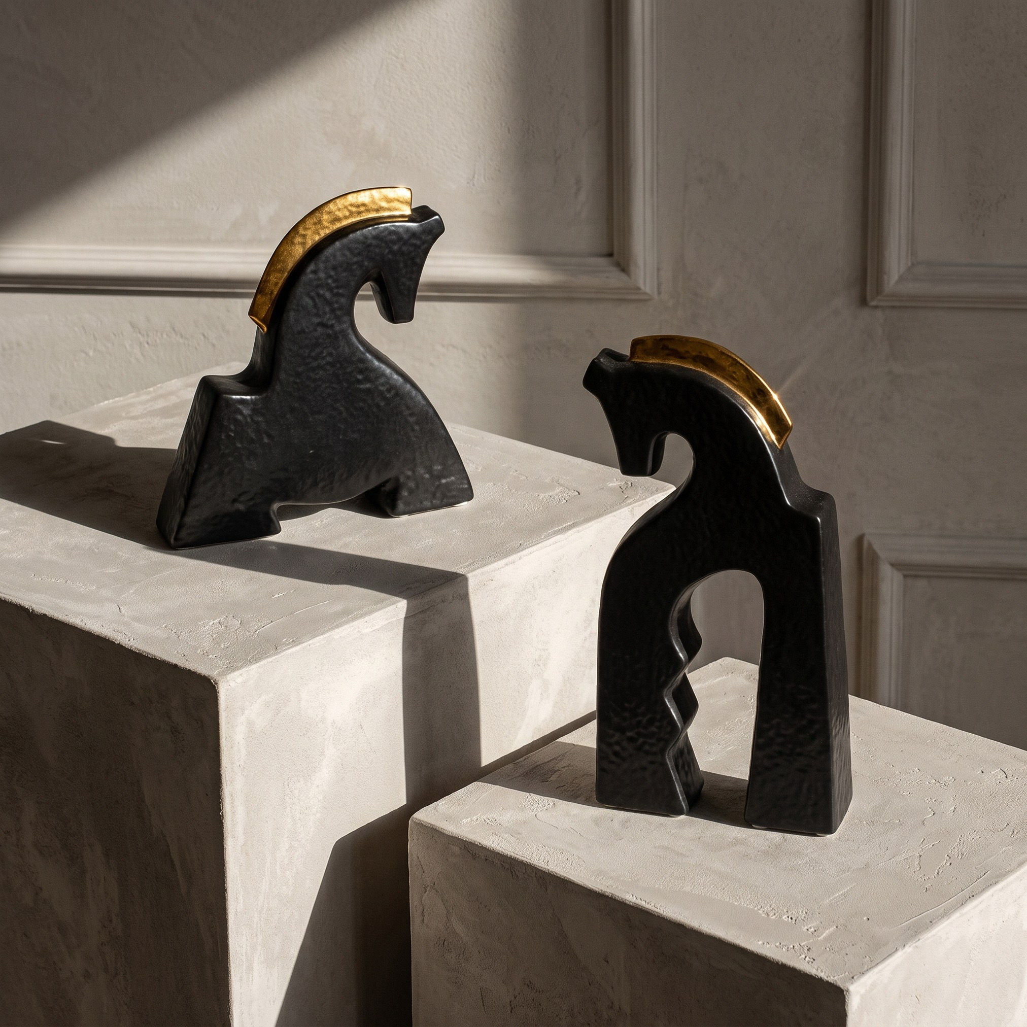 Luxe Fatima Erbaa Horse Ceramic Sculpture - 29 cm-household-decor-decorativeobjectsandsculptures-image-4