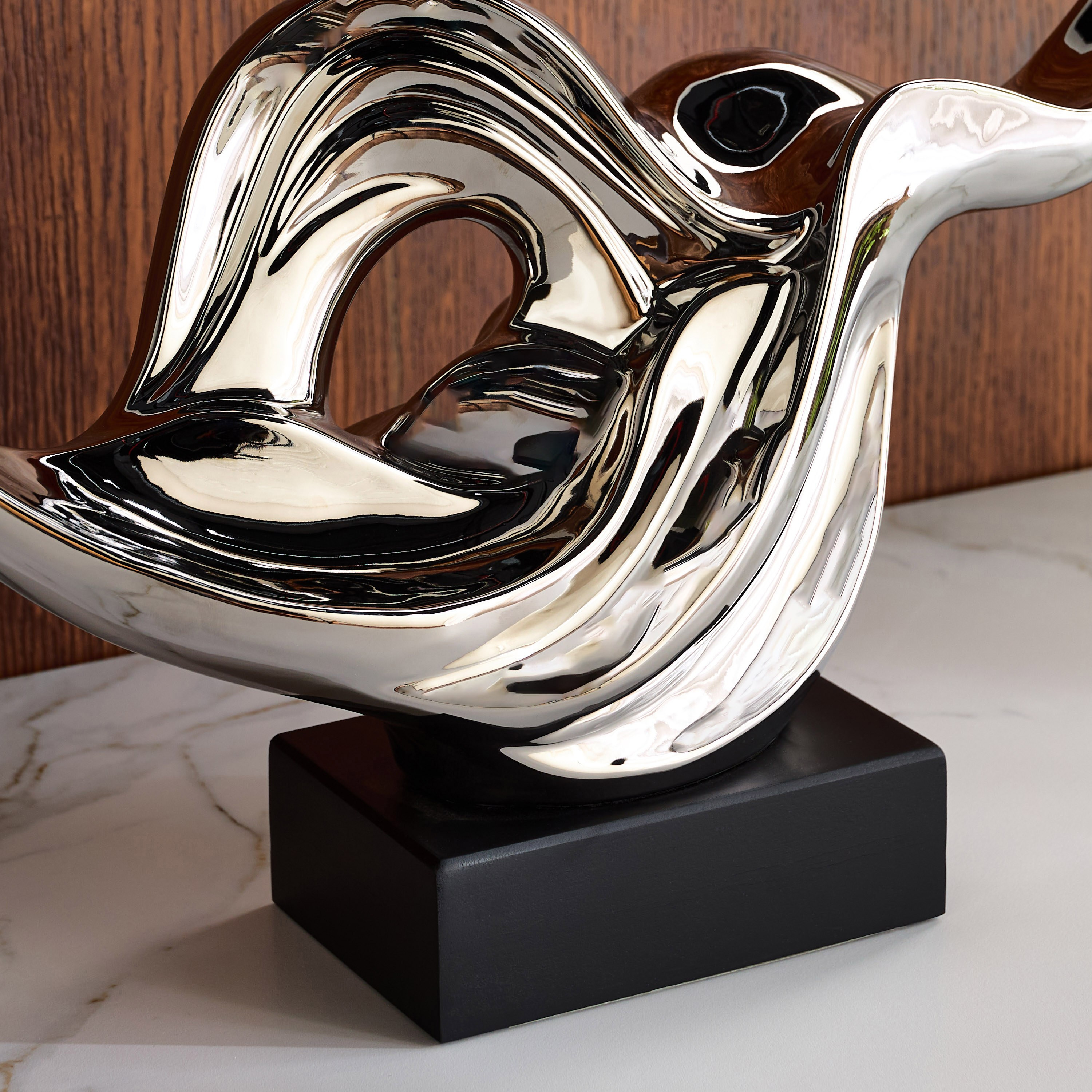 قطعة ديكور سيراميك بتصميم مموج - لوفت نوف بيجا-household-decor-decorativeobjectsandsculptures-image-2
