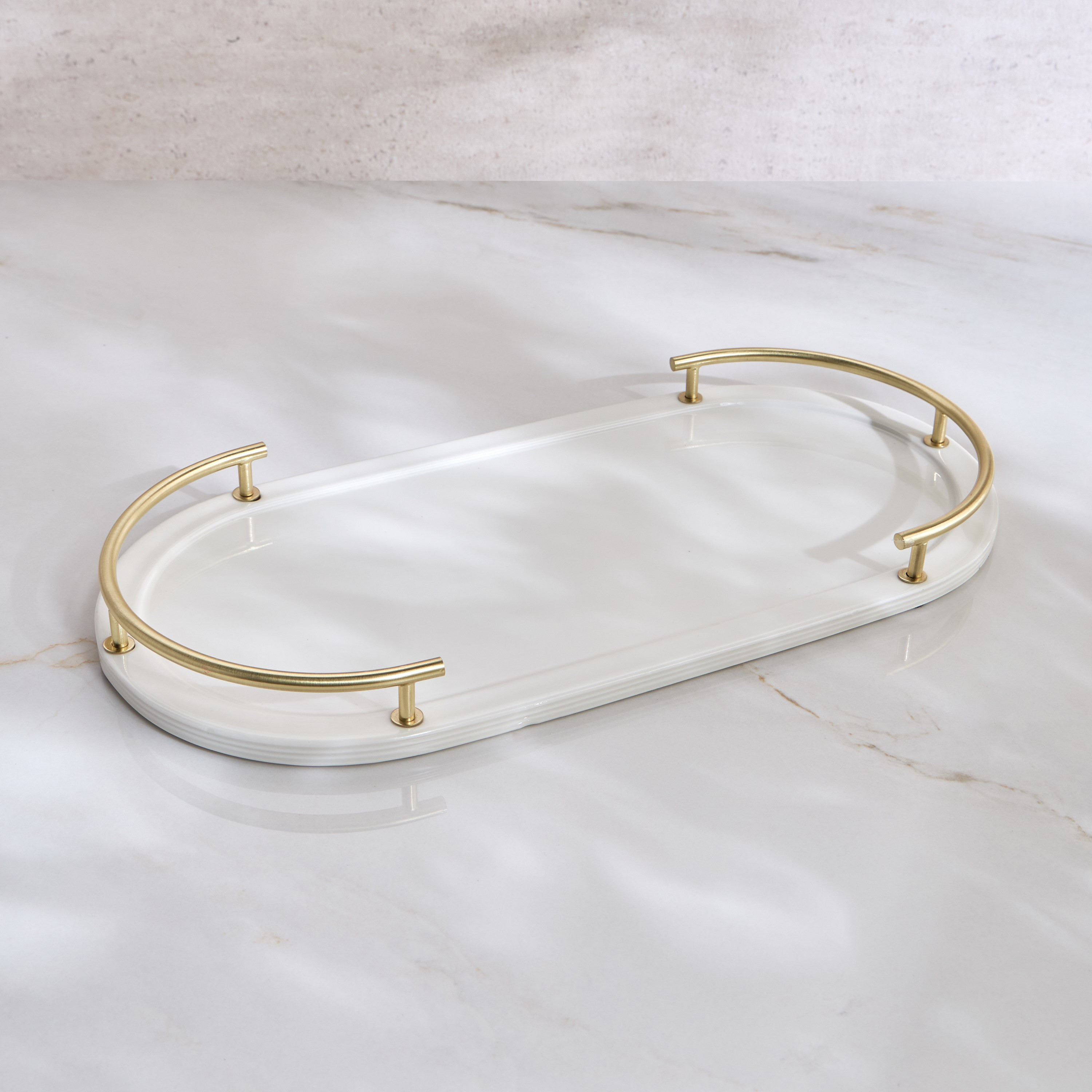 Amora Ceramic Decorative Tray - 41 cm-household-bathandlaundry-bathaccessories-toweltraysandplatforms-image-1