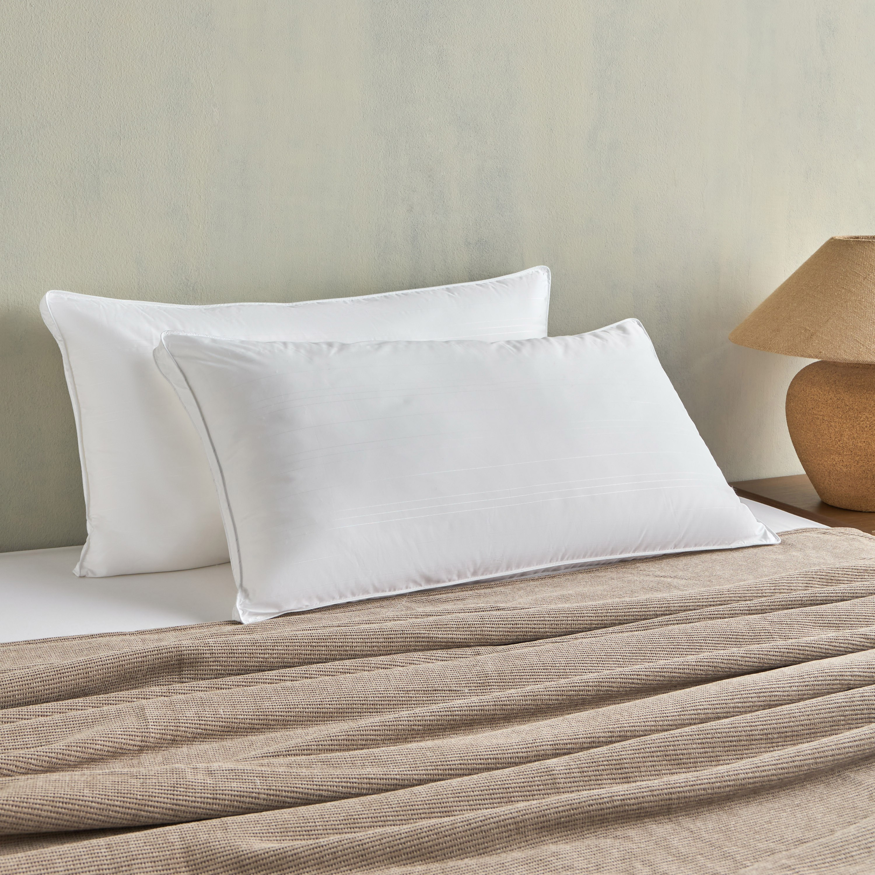 Argent Silver Ion Down Alternative Anti-Bacterial 1-Piece King Pillow - 50x90 cm-household-bedding-pillows-image-1