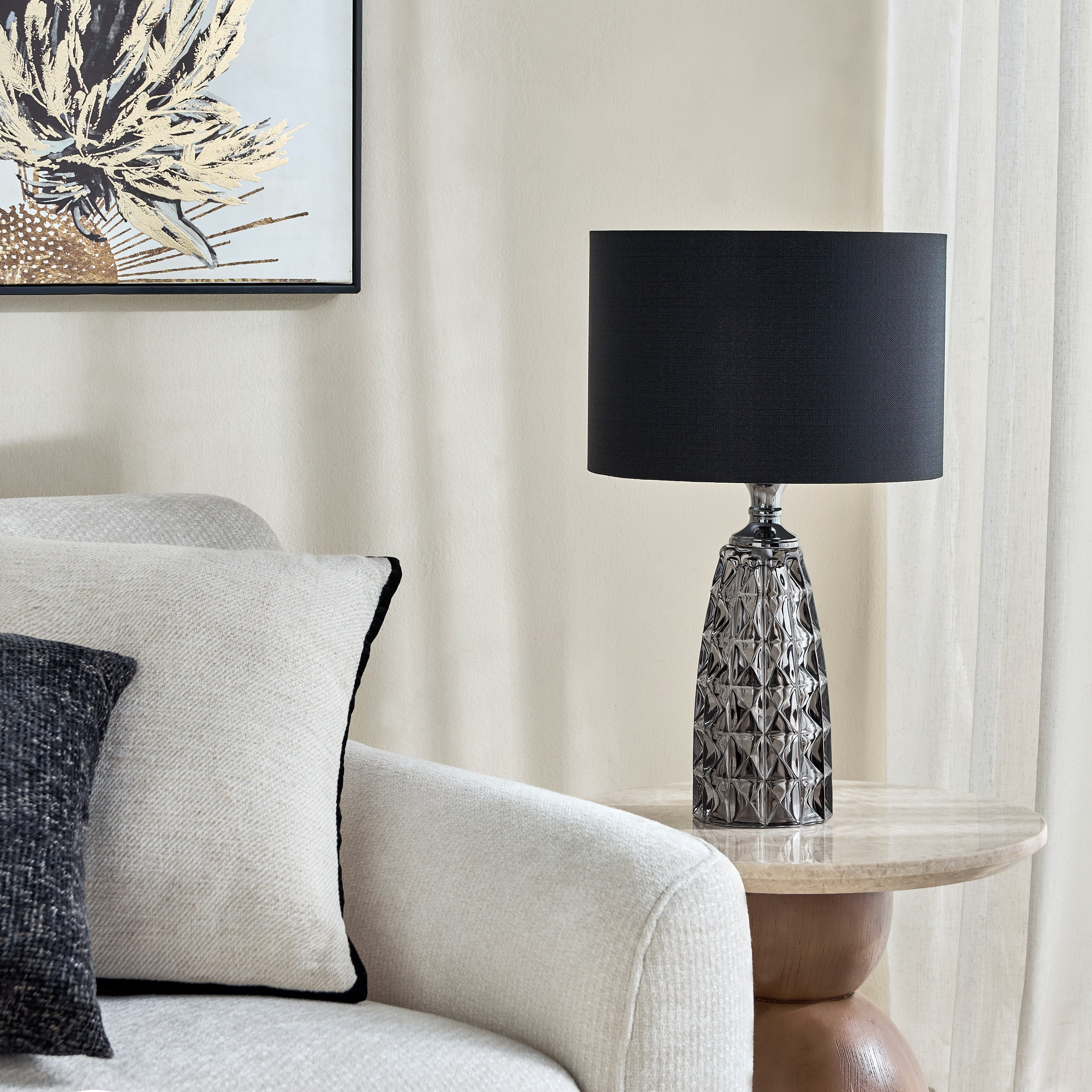 Inez Glass Table Lamp - 57 cm-household-lighting-tableanddesklamps-image-5