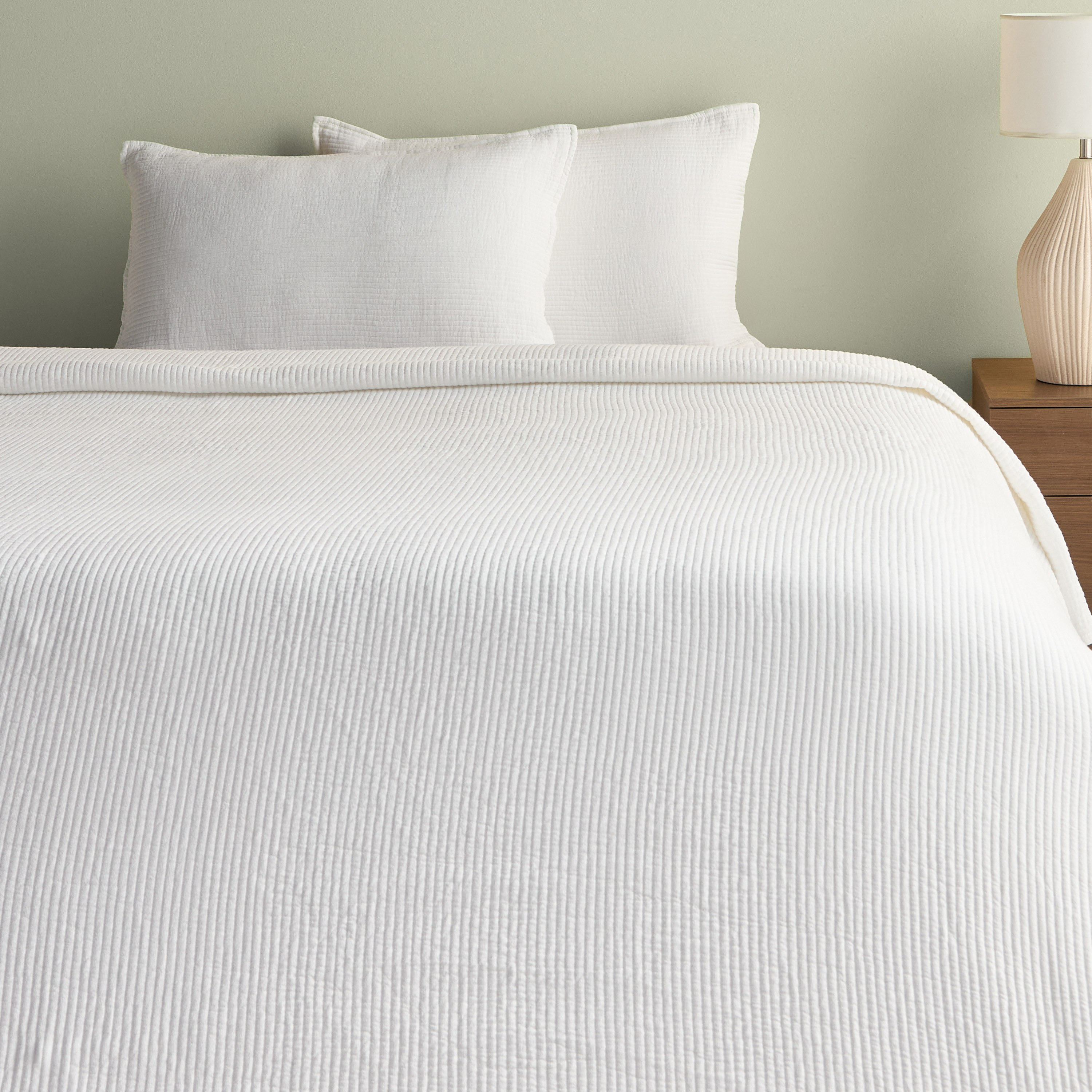 Deia Cotton 2-Piece Super King Bedspread Set - 240x260 cm-household-bedding-comfortersandbedspreads-bedspreads-image-2