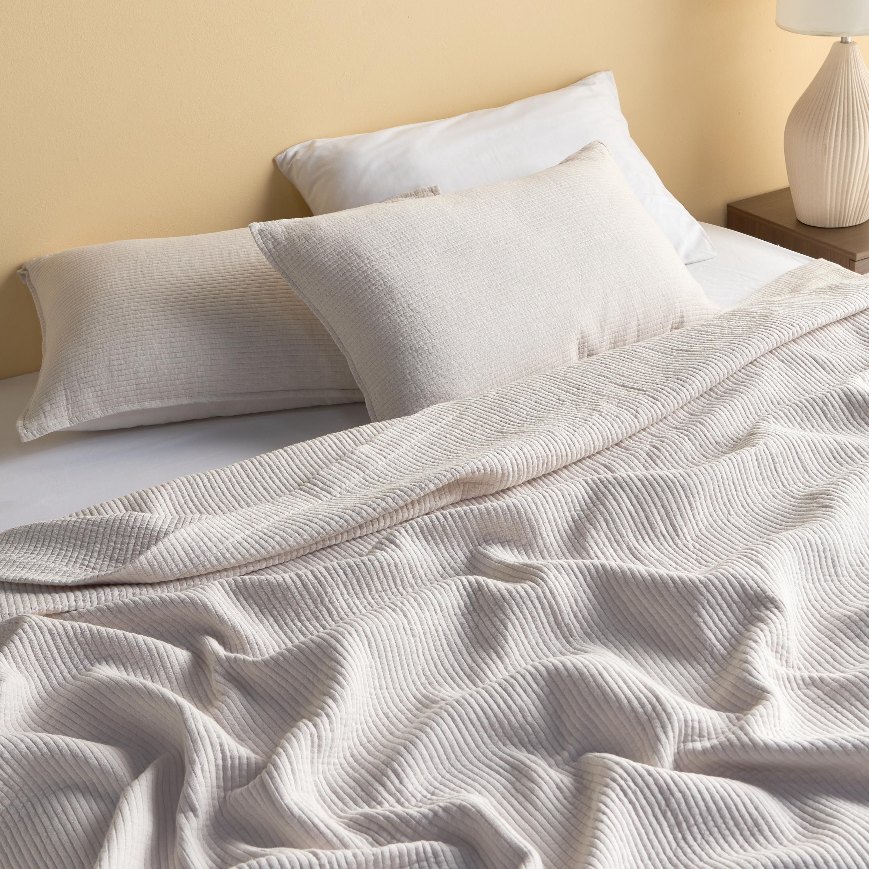 Deia Cotton 3-Piece Super King Bedspread Set - 240x260 cm-household-bedding-comfortersandbedspreads-bedspreads-image-5