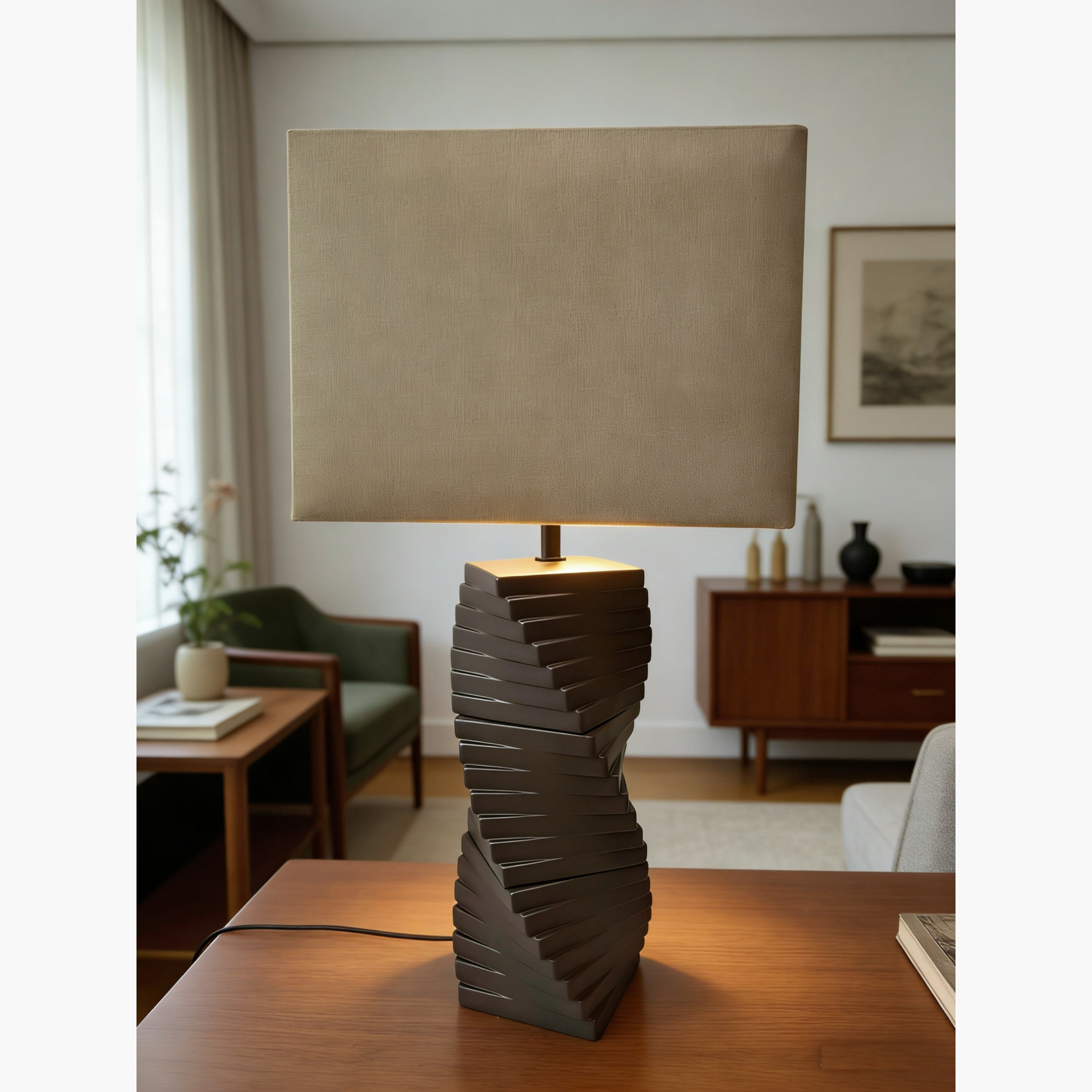 مصباح طاولة سيراميك - ستيوي - 60 سم-household-lighting-tableanddesklamps-image-2