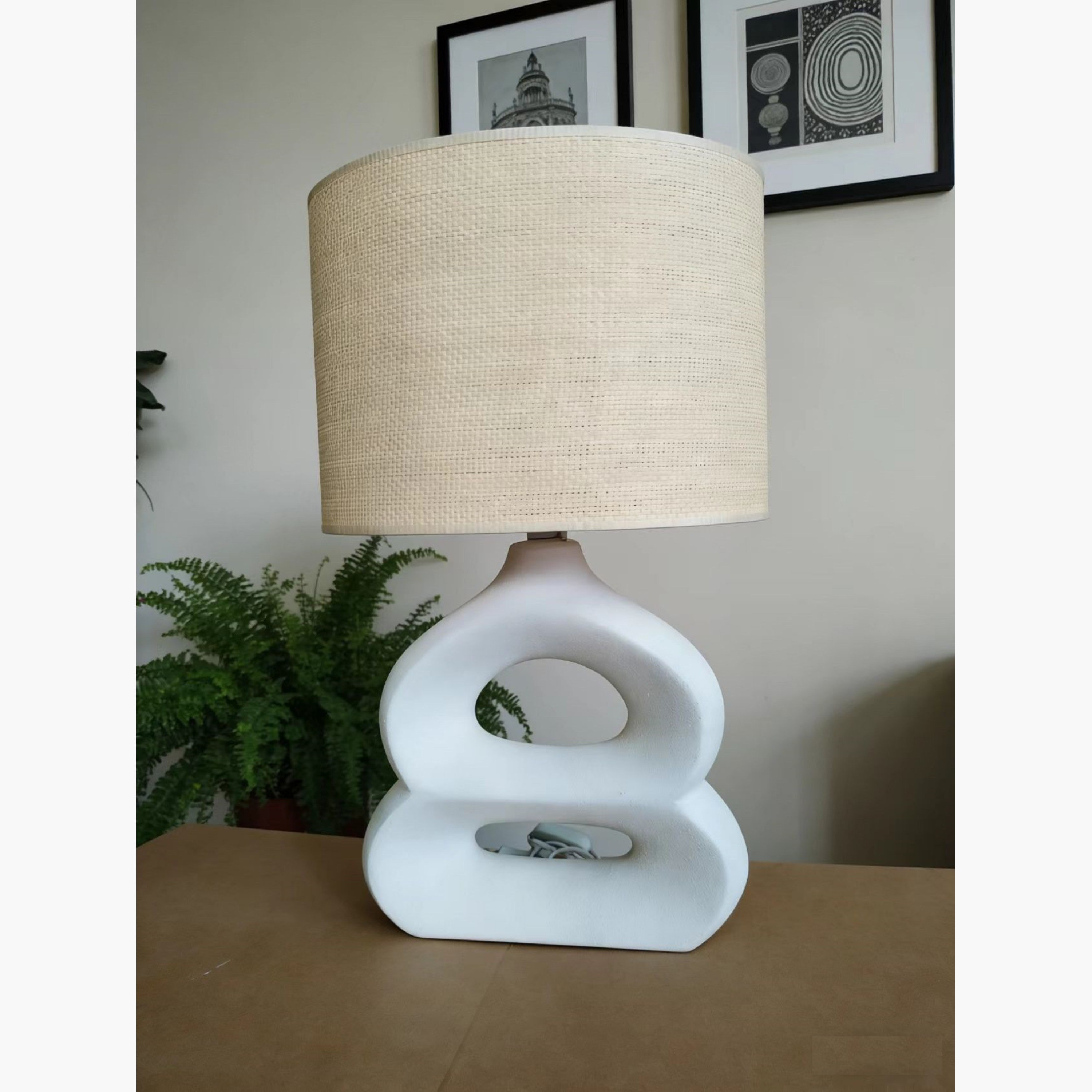 مصباح طاولة سيراميك - بيني - 53 سم-household-lighting-tableanddesklamps-image-1