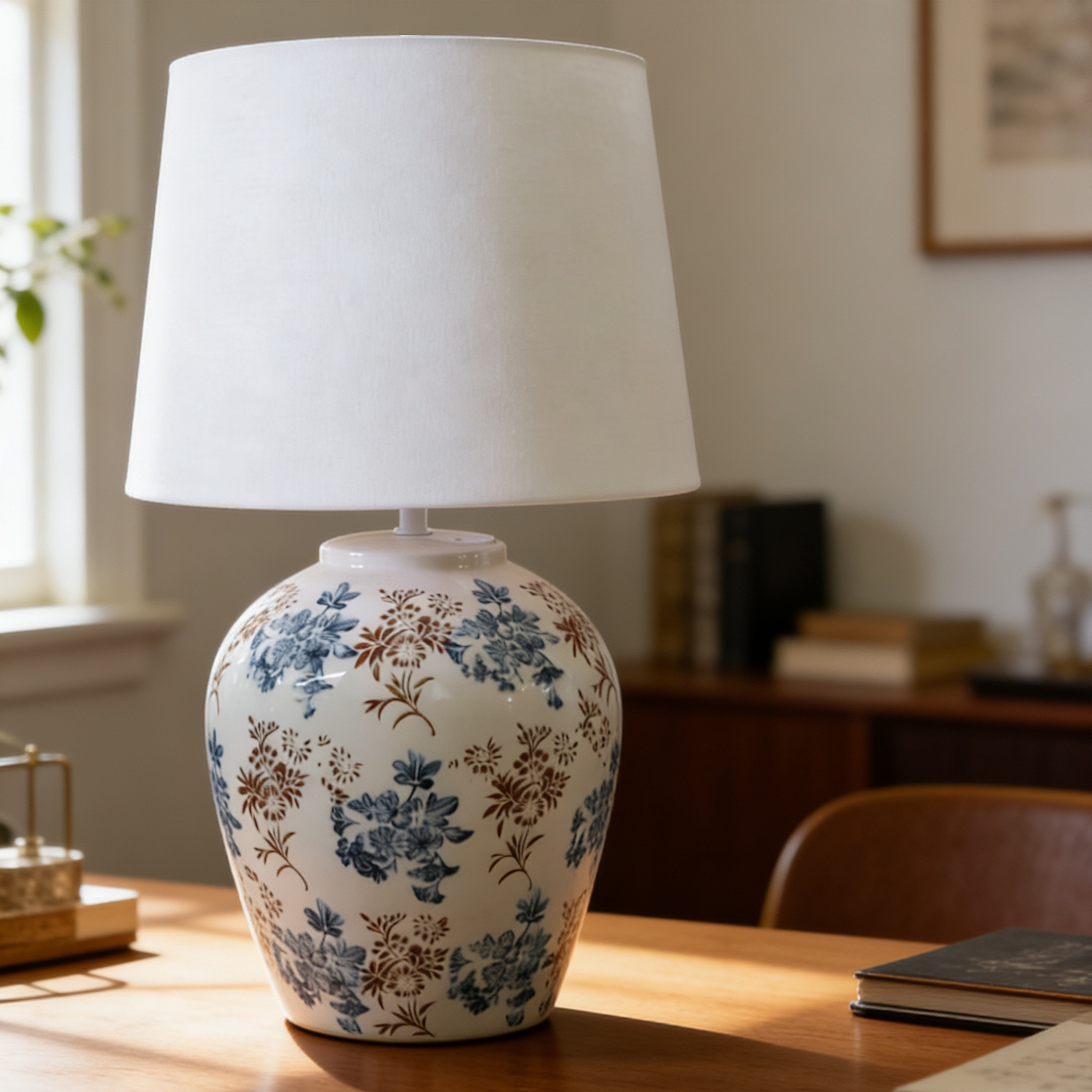 مصباح طاولة سيراميك - روزز- 67 سم-household-lighting-tableanddesklamps-image-1