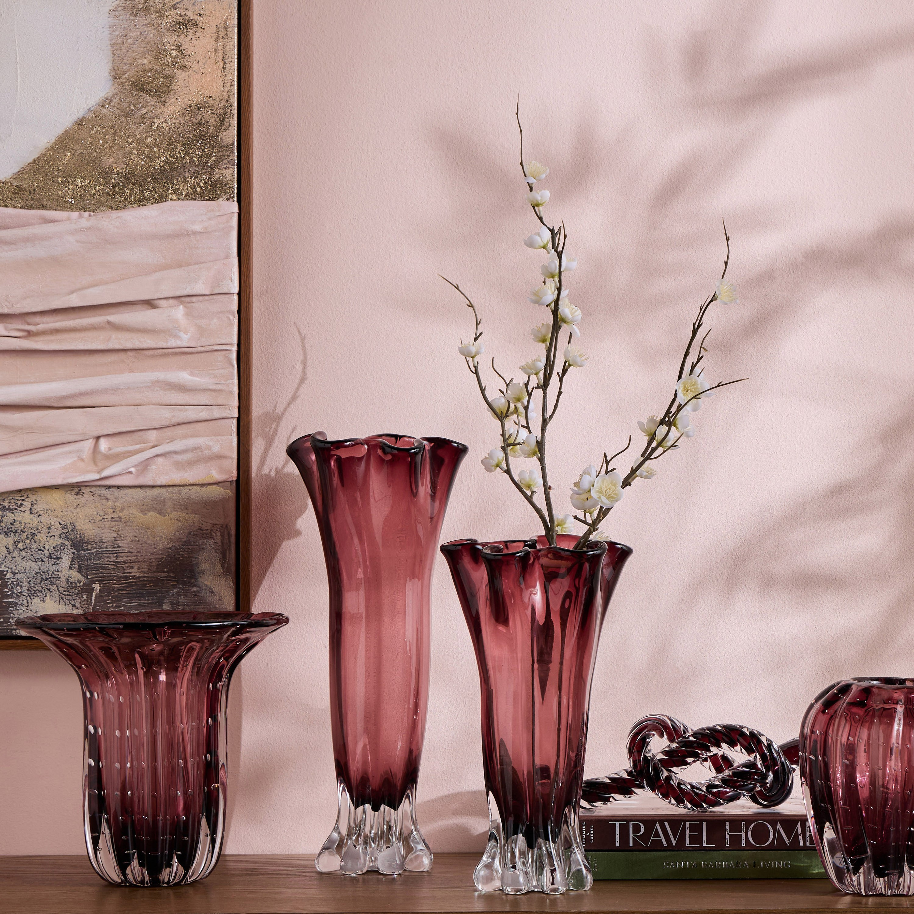 Ophira Luxe Glass Vase - 25 cm-household-decor-vasesandbowls-image-3