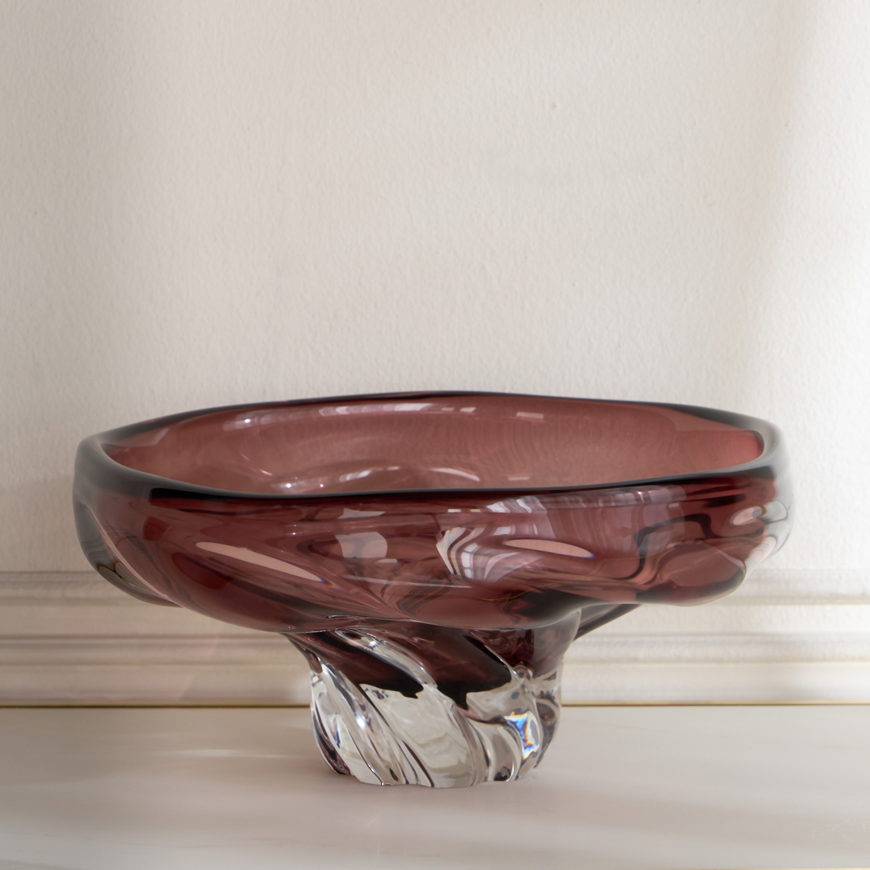 Ophira Luxe Glass Decorative Bowl - 33 cm-household-decor-vasesandbowls-image-1
