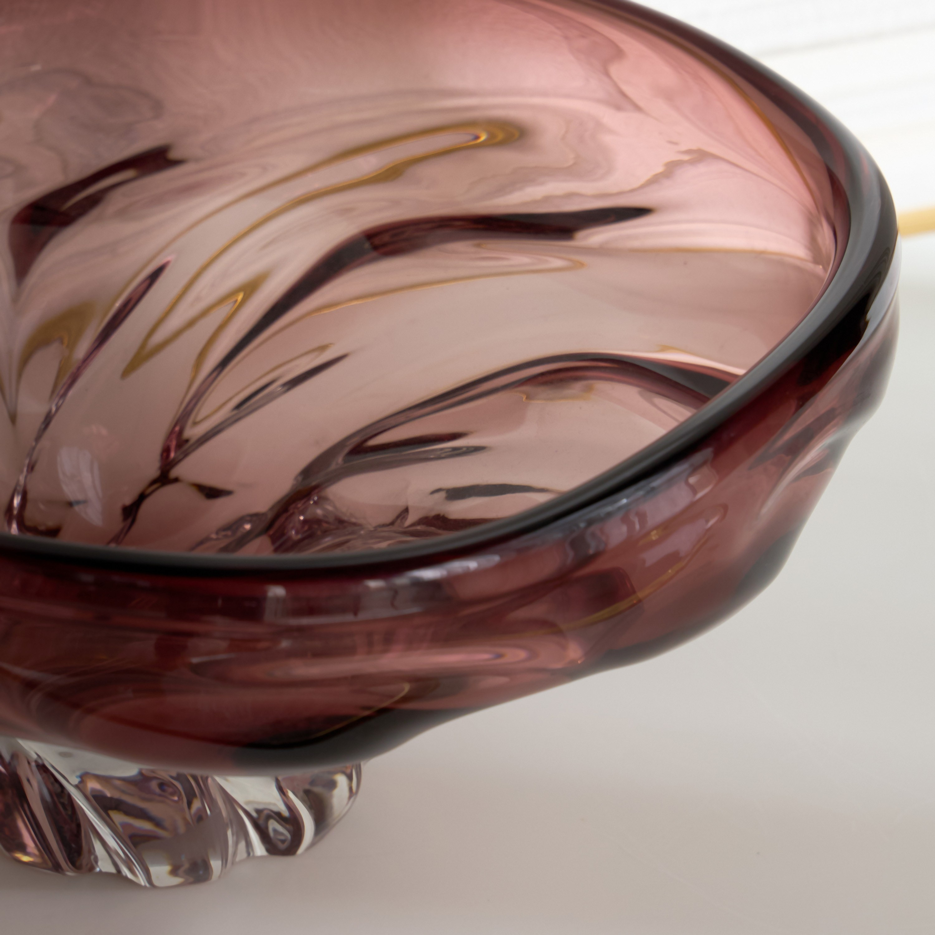 Ophira Luxe Glass Decorative Bowl - 33 cm-household-decor-vasesandbowls-image-2