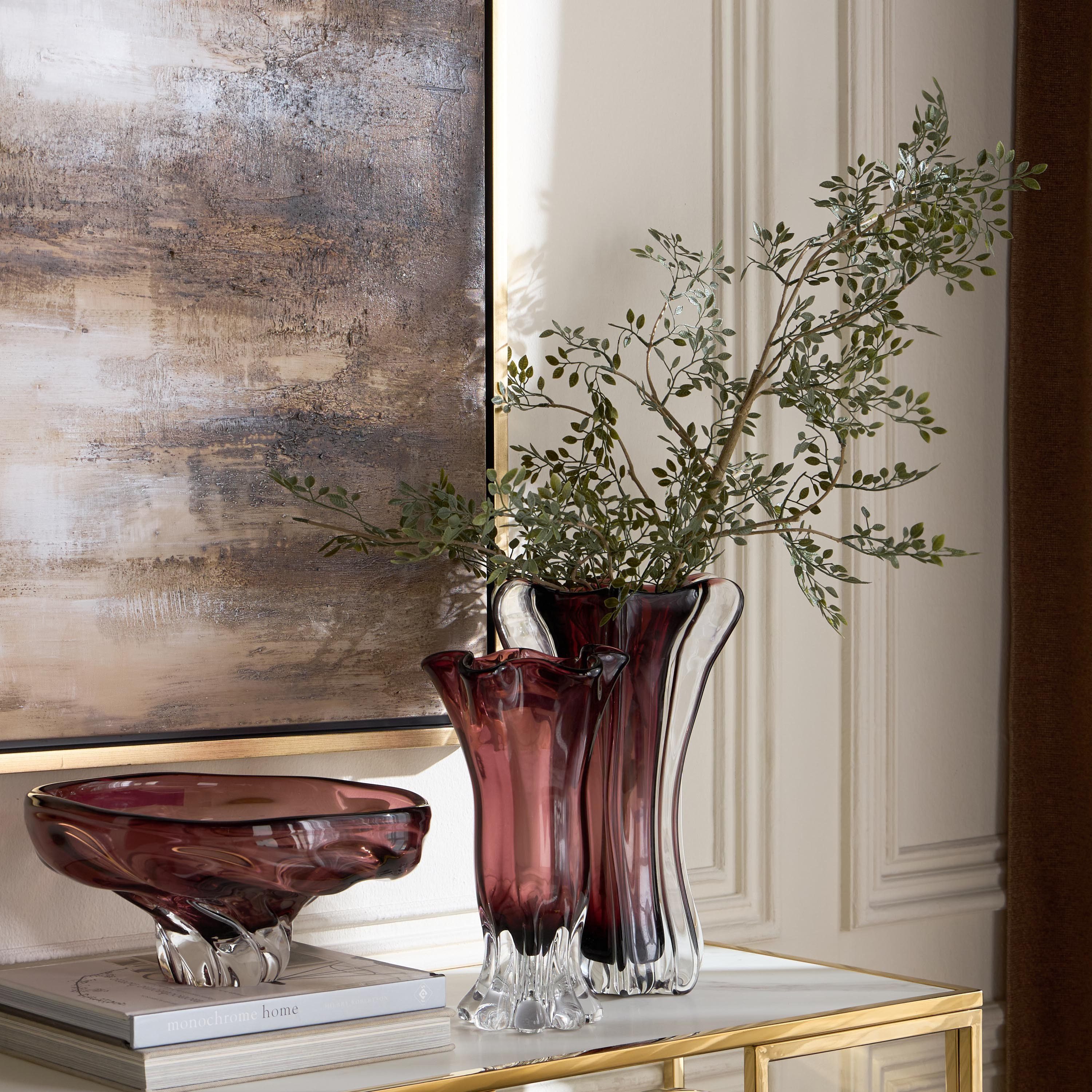 Ophira Luxe Glass Decorative Bowl - 33 cm-household-decor-vasesandbowls-image-3