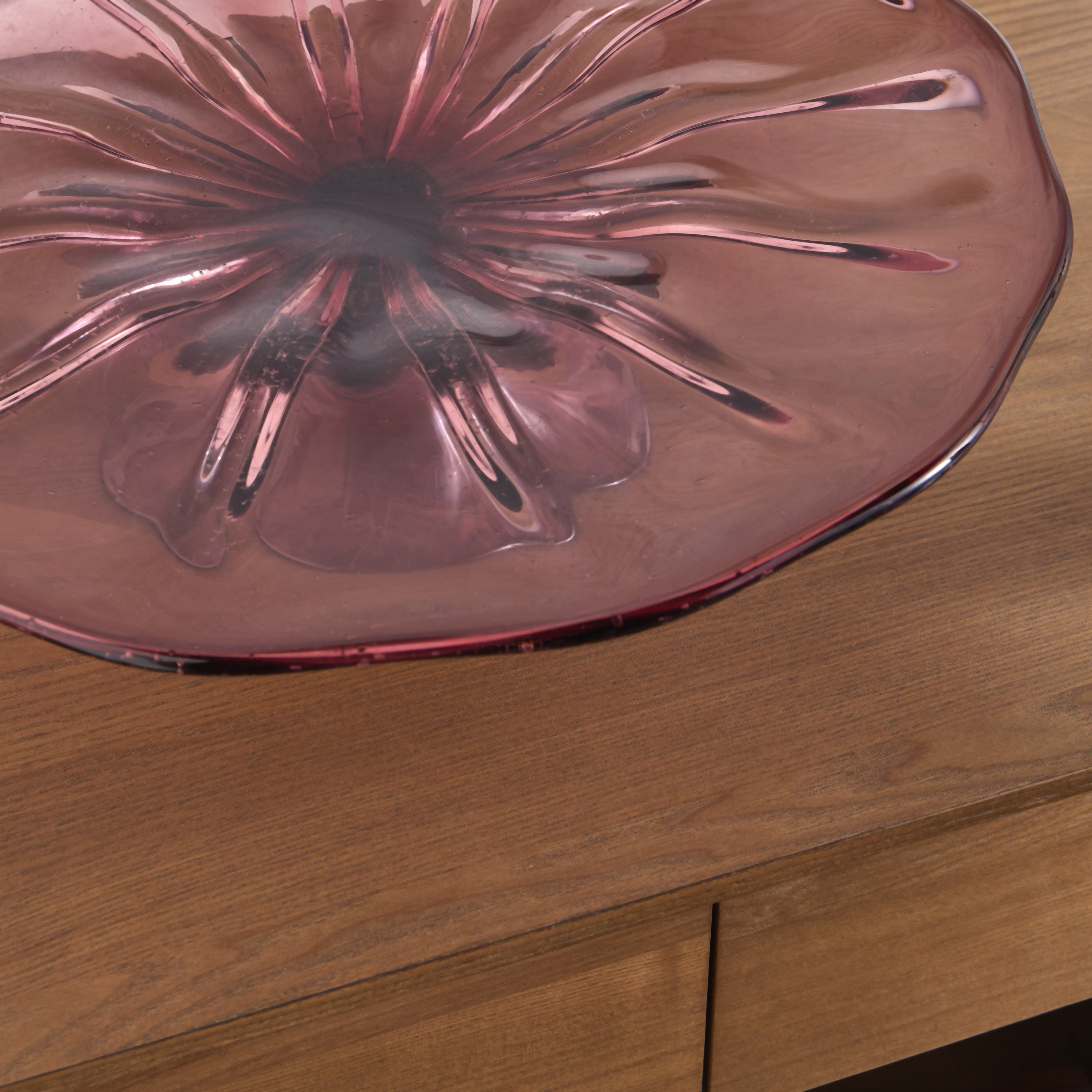 Ophira Luxe Glass Decorative Platter - 45 cm-household-decor-vasesandbowls-image-2