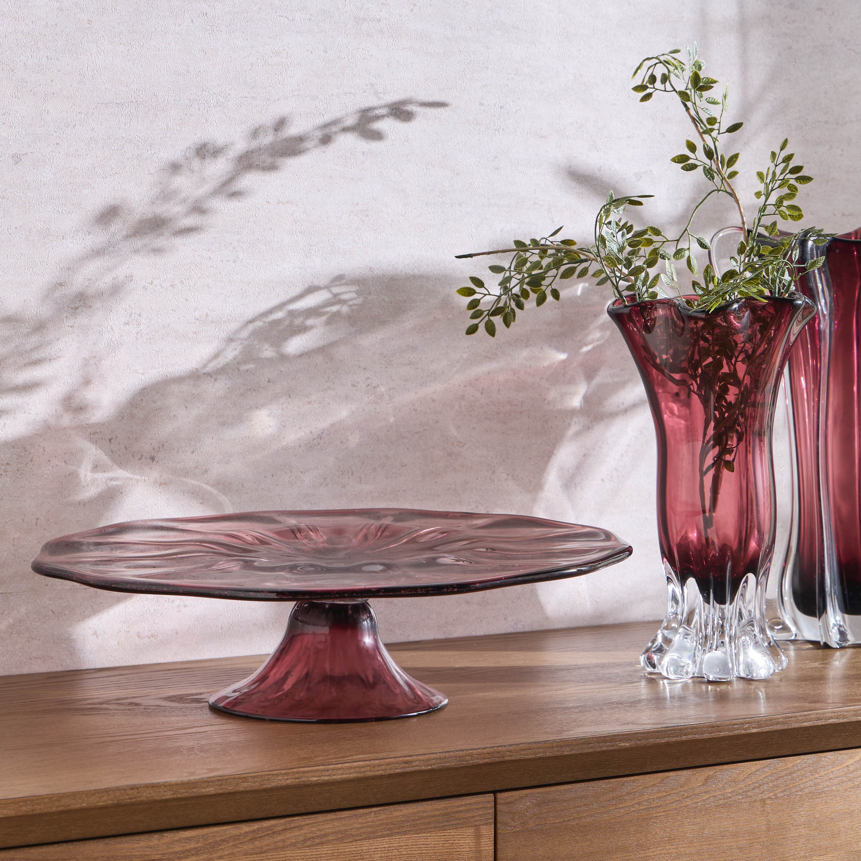 Ophira Luxe Glass Decorative Platter - 45 cm-household-decor-vasesandbowls-image-3
