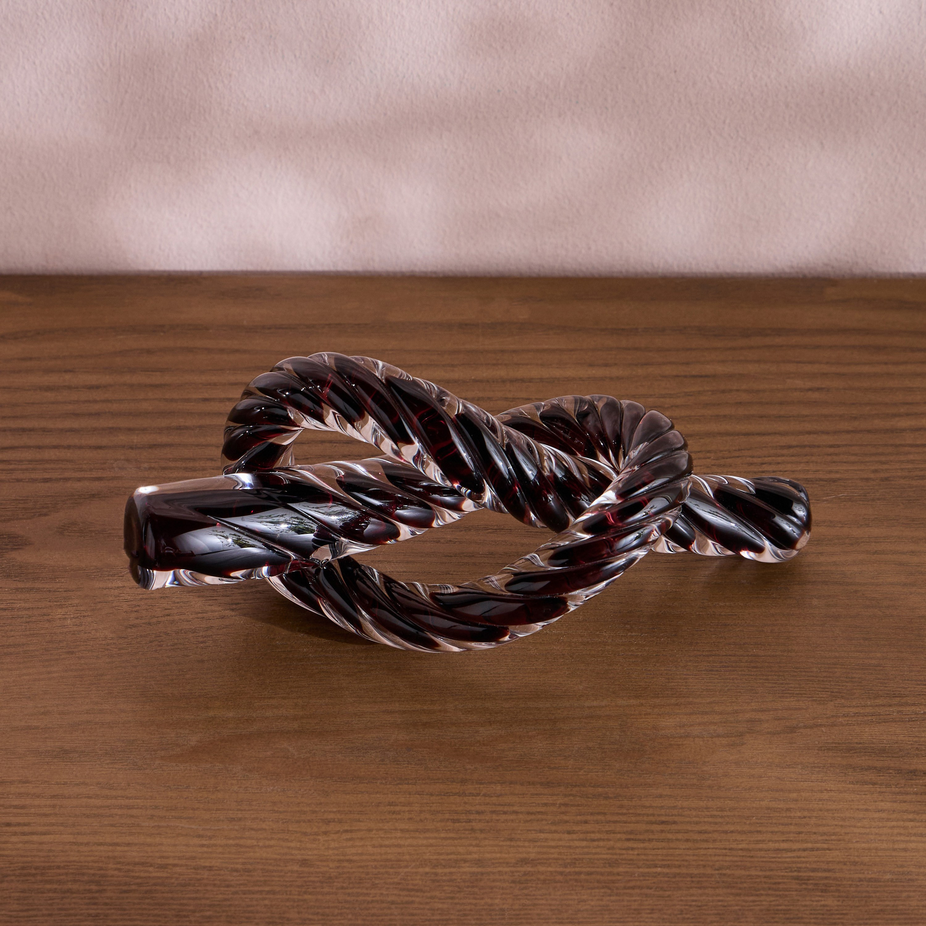 زينة ديكور عقدة زجاجية لوكس 9 سم - أوفيرا-household-decor-decorativeobjectsandsculptures-image-1
