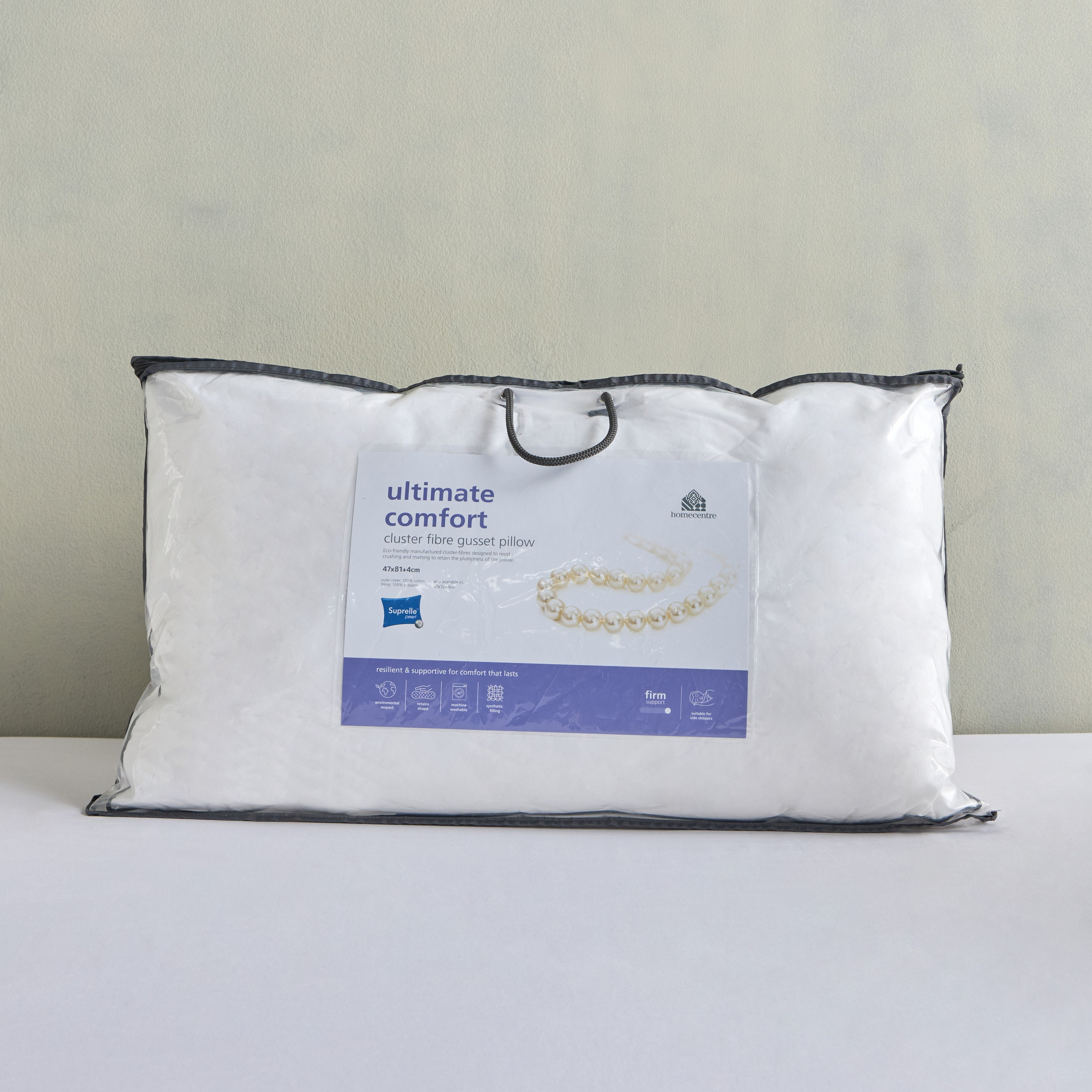 Suprelle Ultimate Comfort Ball Fibre 1-Piece King Pillow - 47x81 cm-household-bedding-pillows-image-4