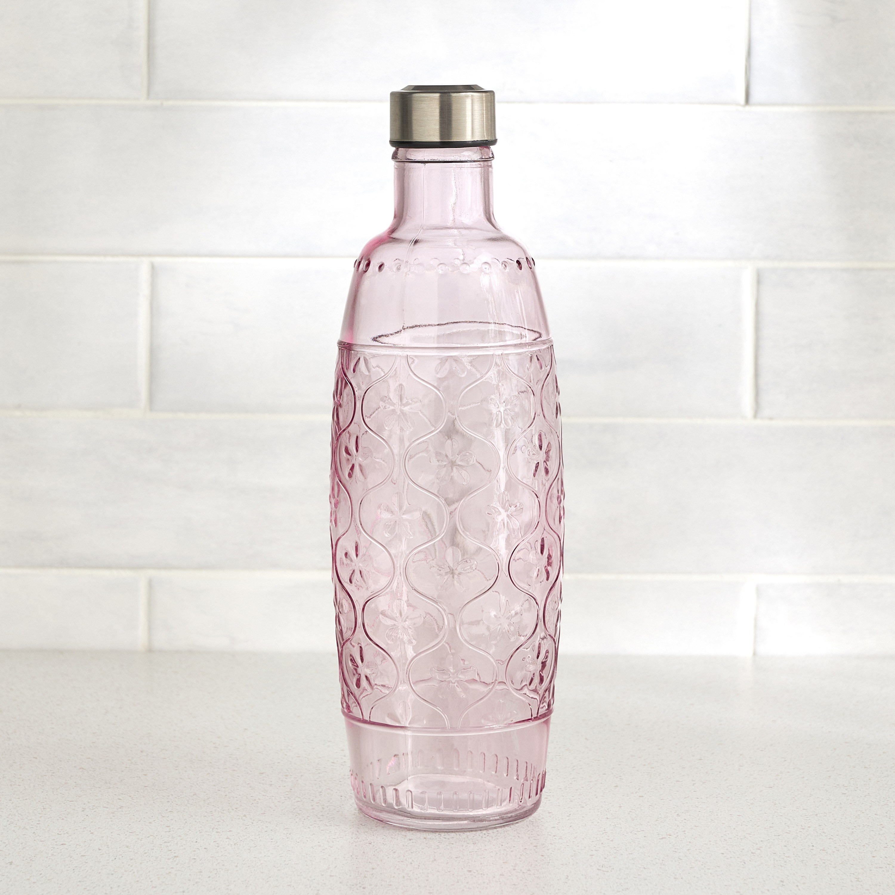 Zinia Glass Water Bottle - 1.2 L-household-dining-drinkserveware-bottles-image-1