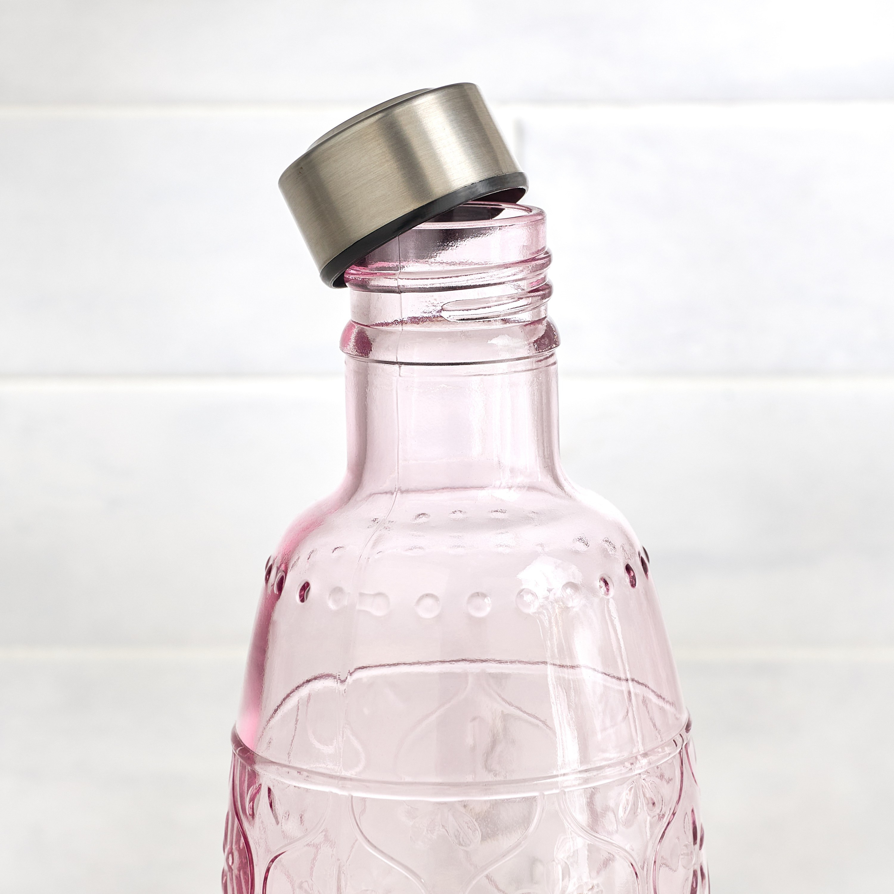 Zinia Glass Water Bottle - 1.2 L-household-dining-drinkserveware-bottles-image-2