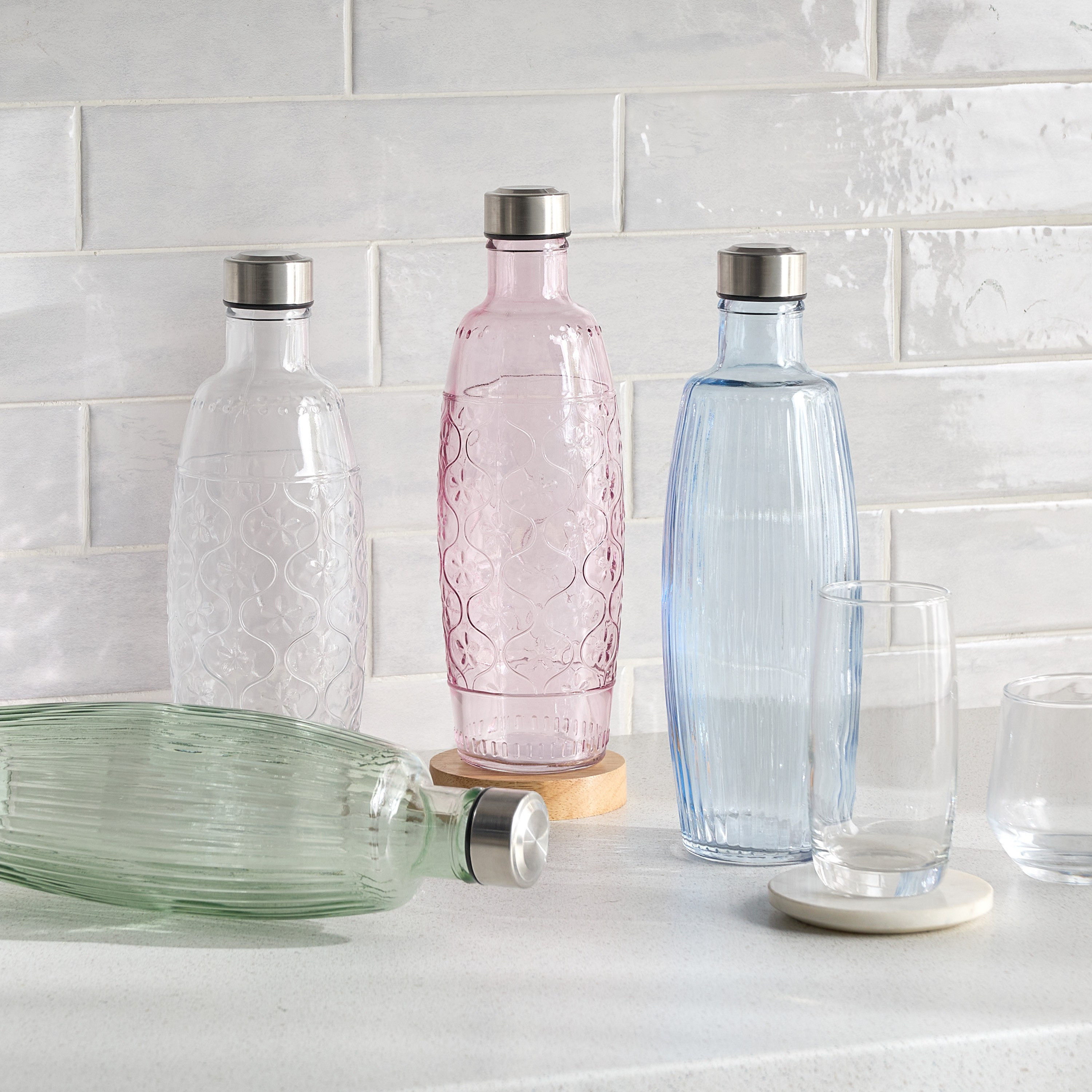 قارورة مياه زجاجية فاخرة سعة 1.2 لتر - روسيل-household-dining-drinkserveware-bottles-image-3