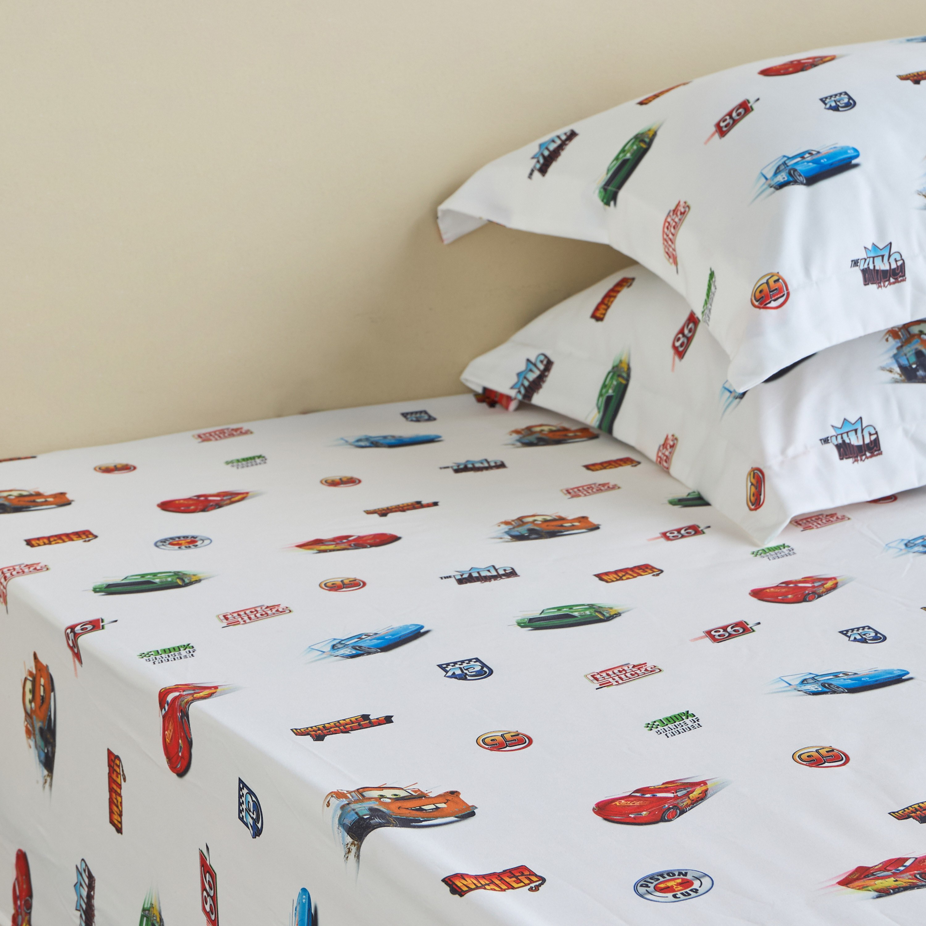Disney Cotton Full Fitted Sheet - 120x200 cm-kids-beddingandwindows-bedding-fittedandflatsheets-image-3