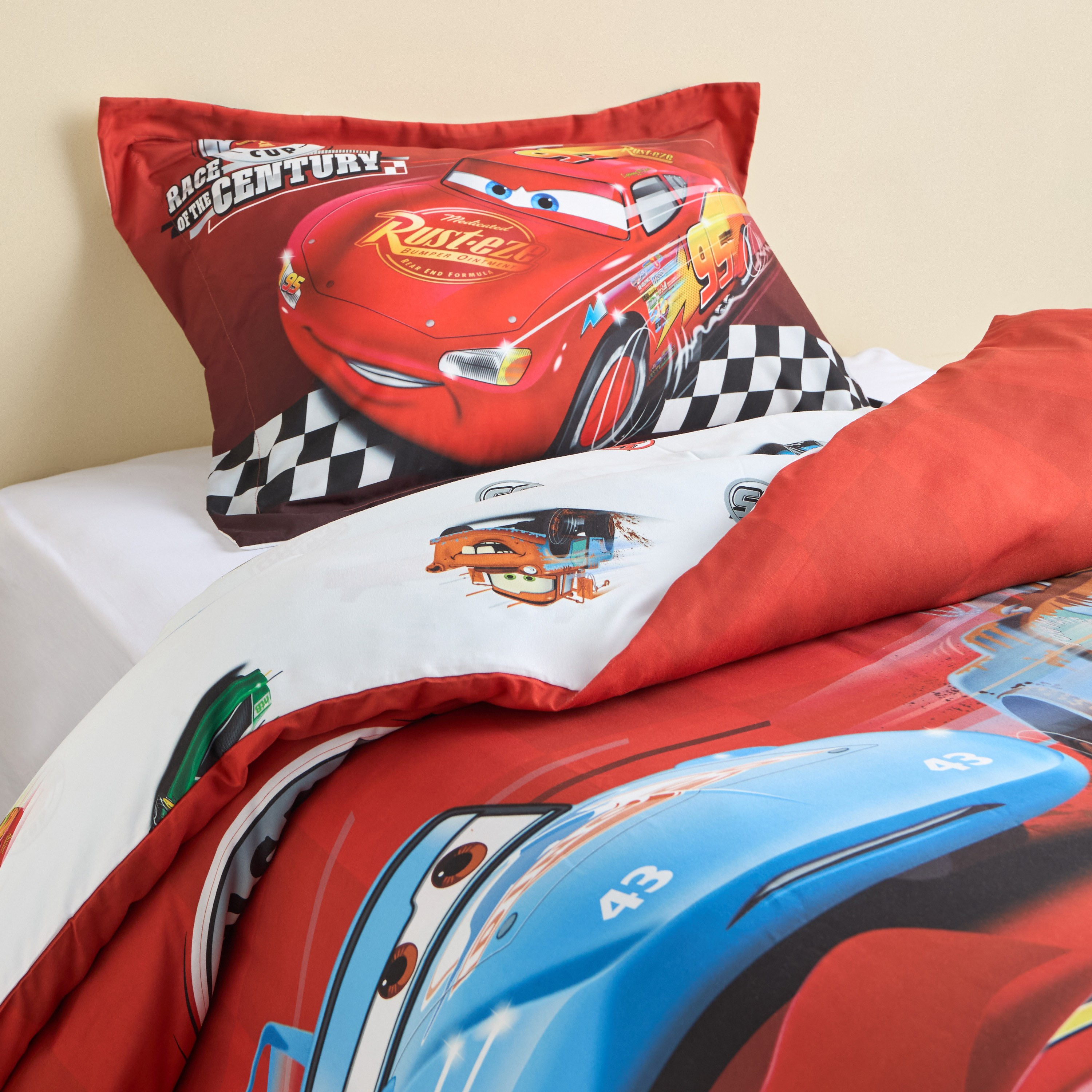 طقم غطاء لحاف قطن مقاس كامل من قطعتين - ديزني - 160x220 سم-kids-beddingandwindows-bedding-duvetcovers-image-1