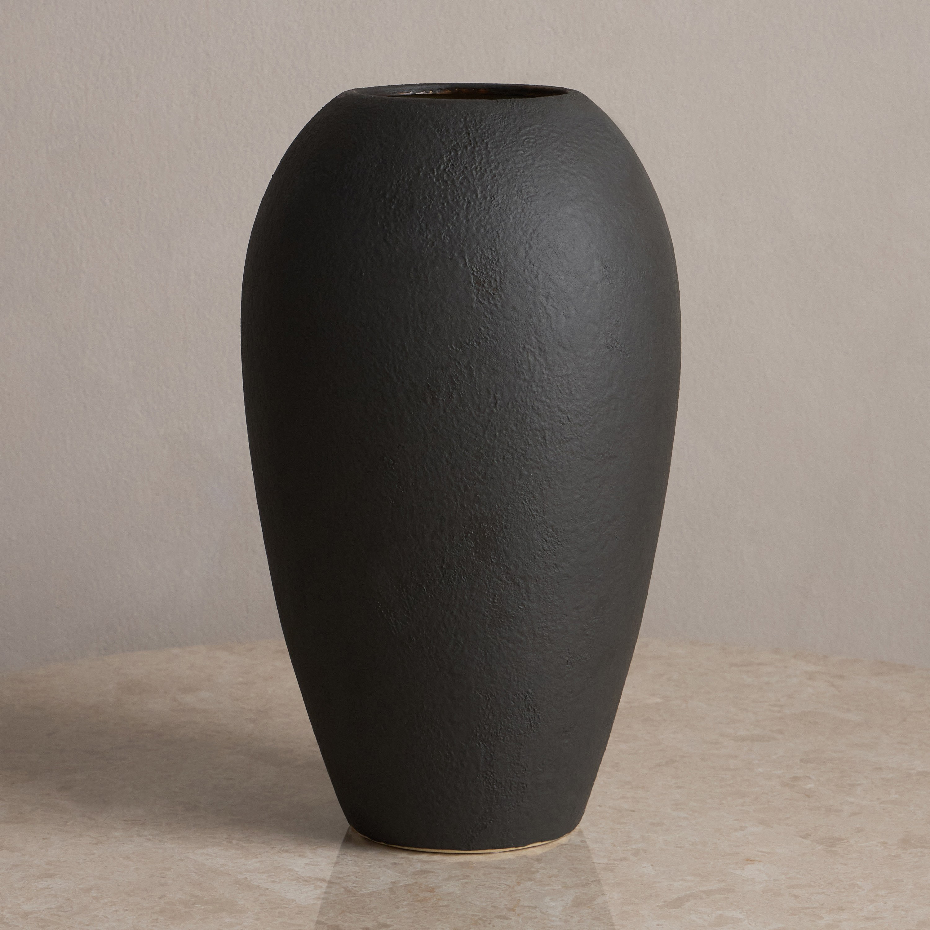 Sable Sand Ceramic Table Vase - 41 cm-household-decor-vasesandbowls-image-1