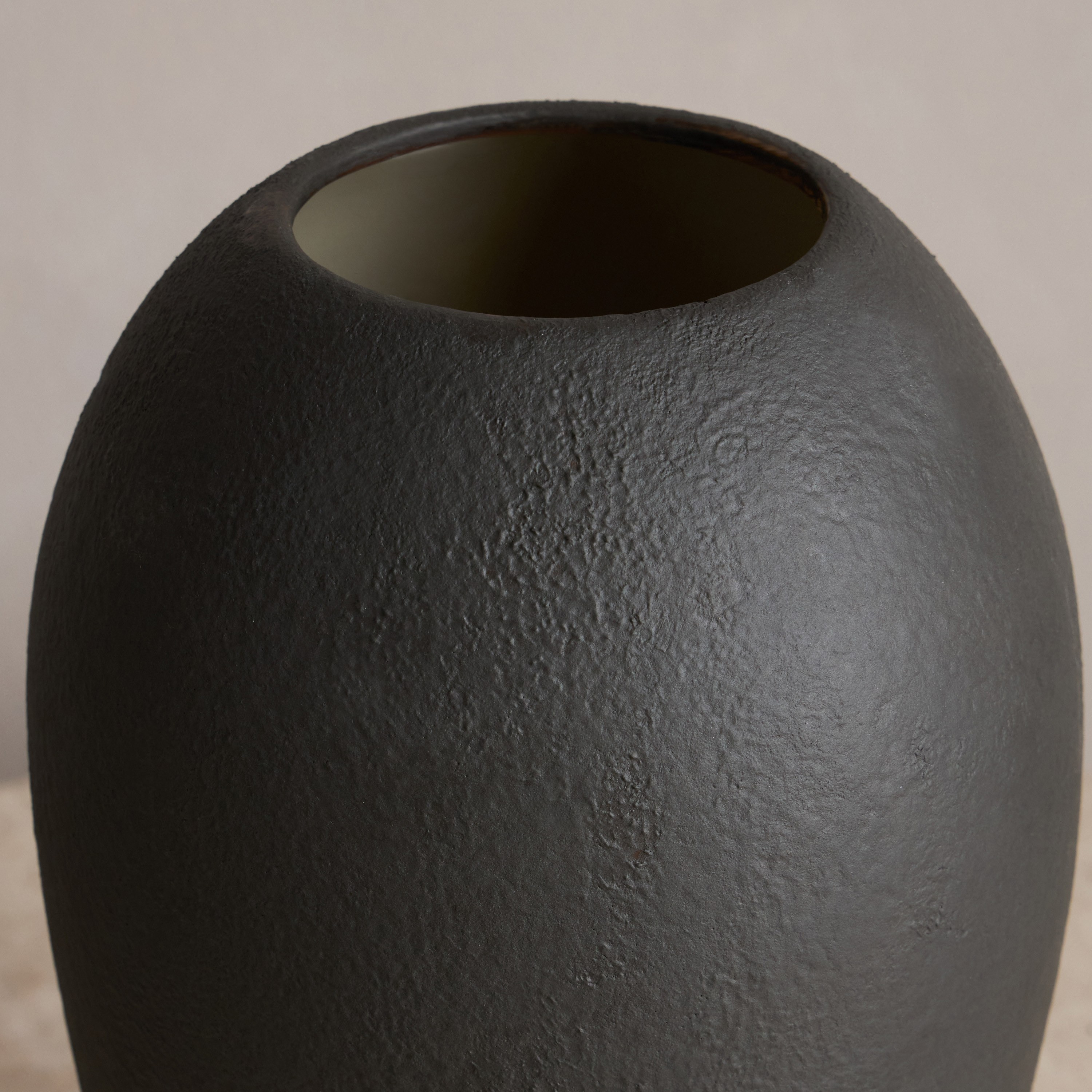 Sable Sand Ceramic Table Vase - 41 cm-household-decor-vasesandbowls-image-2