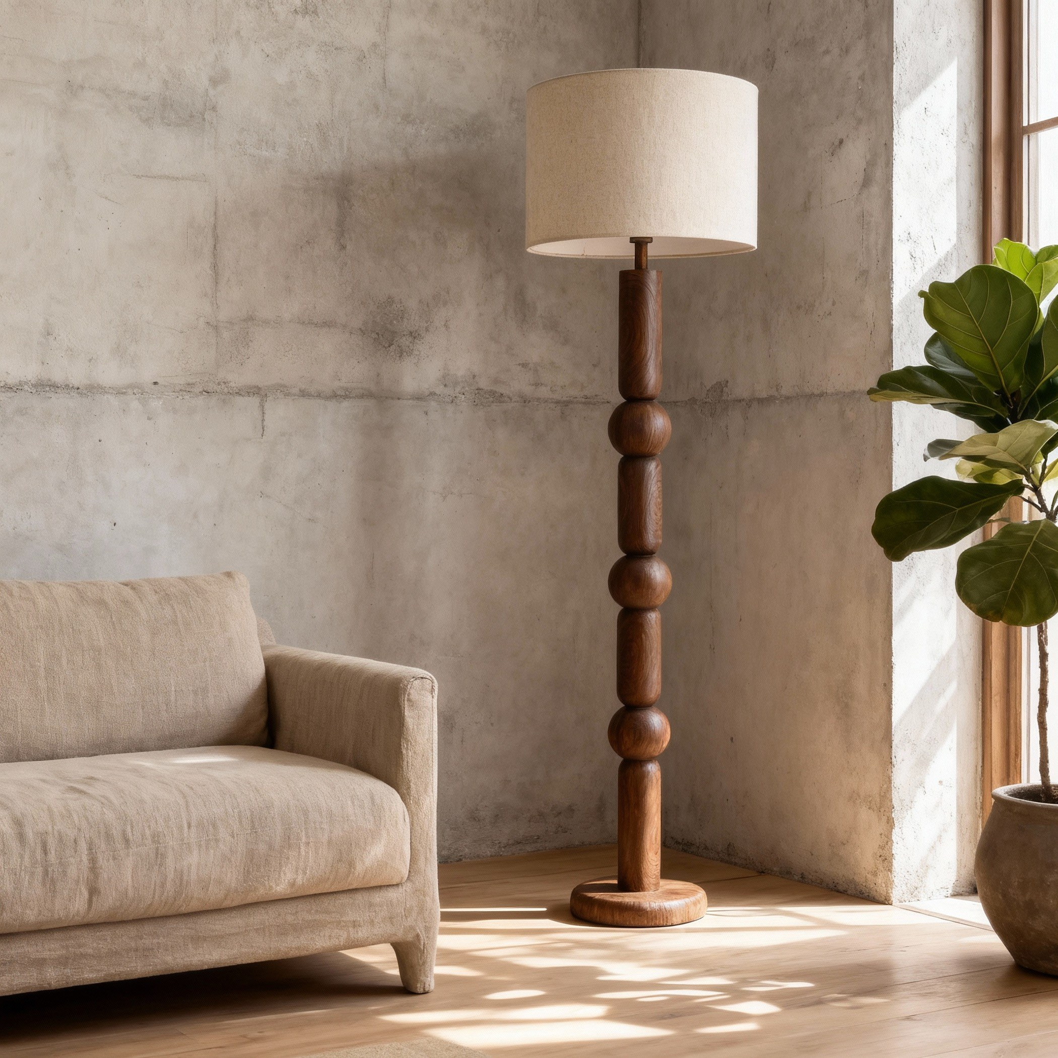 Azalea Resin Floor Lamp - 161 cm-household-lighting-floorlamps-image-1