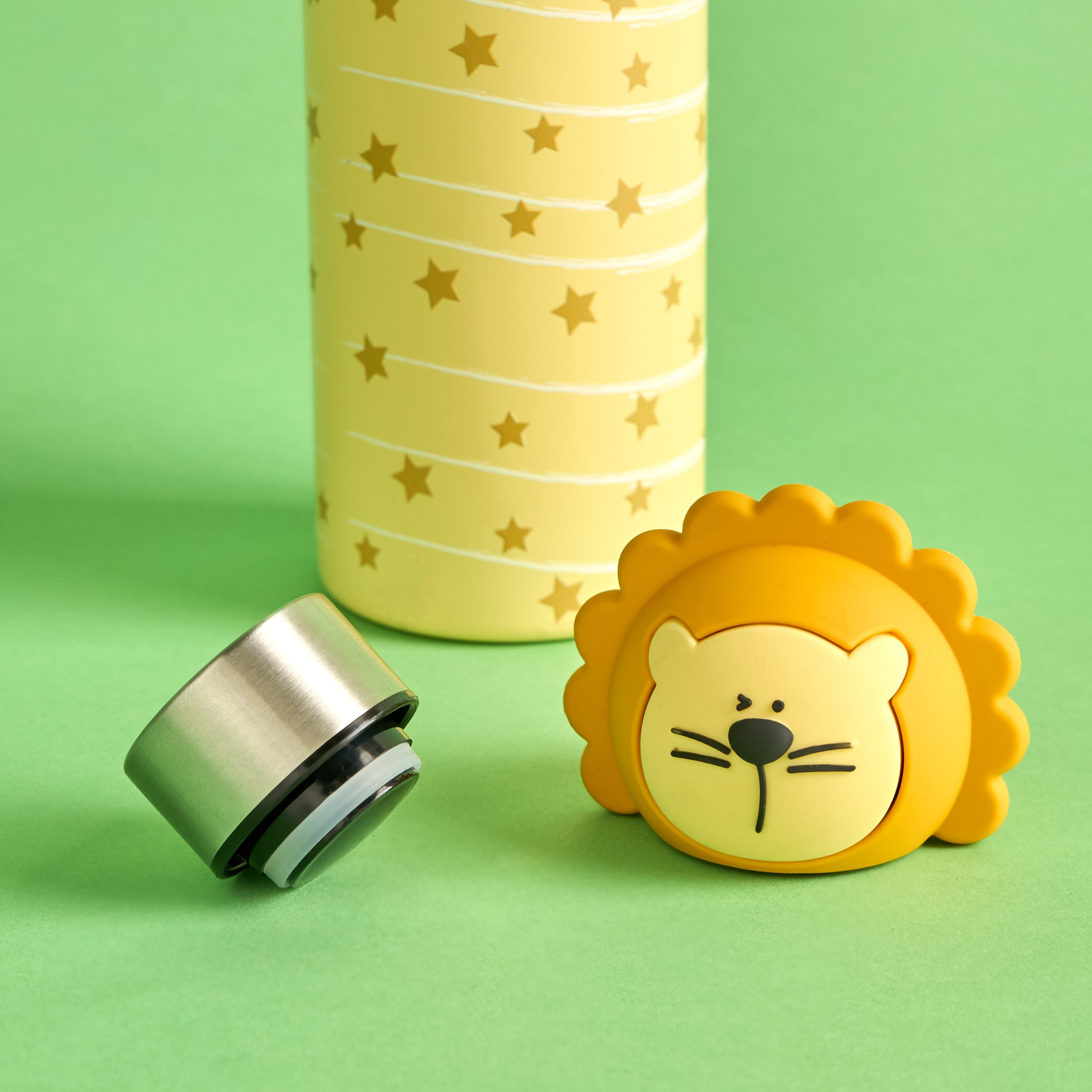 قارورة عازلة بجدار مزدوج وتصميم أسد - روان - 500 مل-babyandkids-eatanddrink-waterbottles-image-3