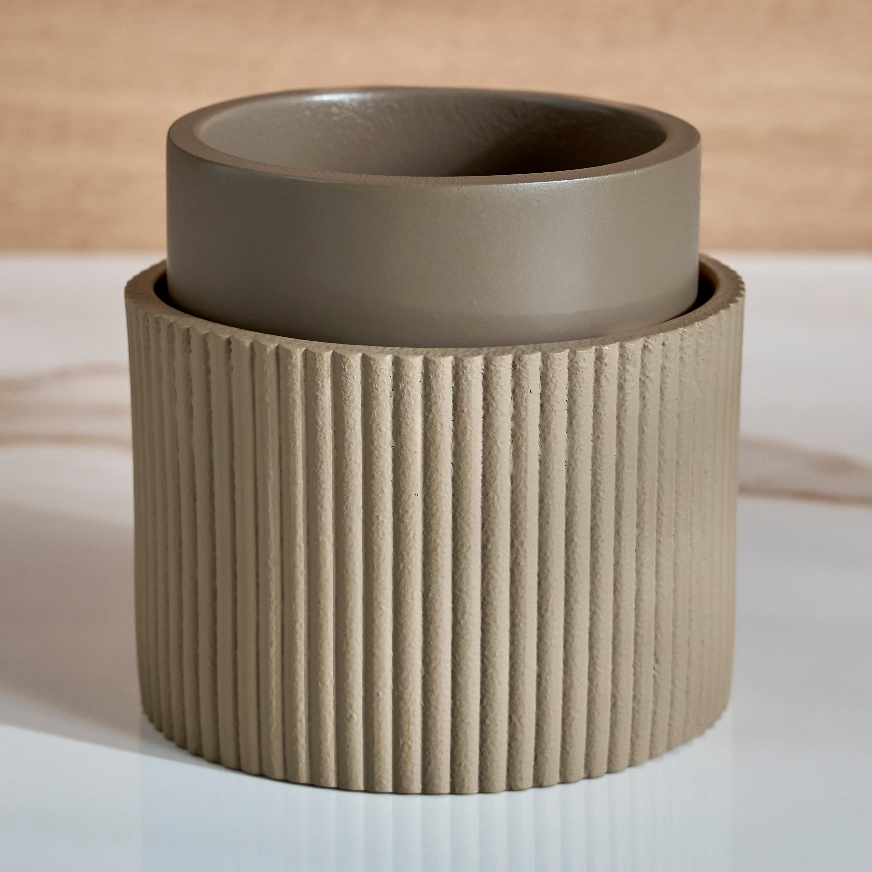 برطمان مضلع لحفظ القطن - سورا-household-bathandlaundry-bathaccessories-tissueboxesandcottonjars-image-1