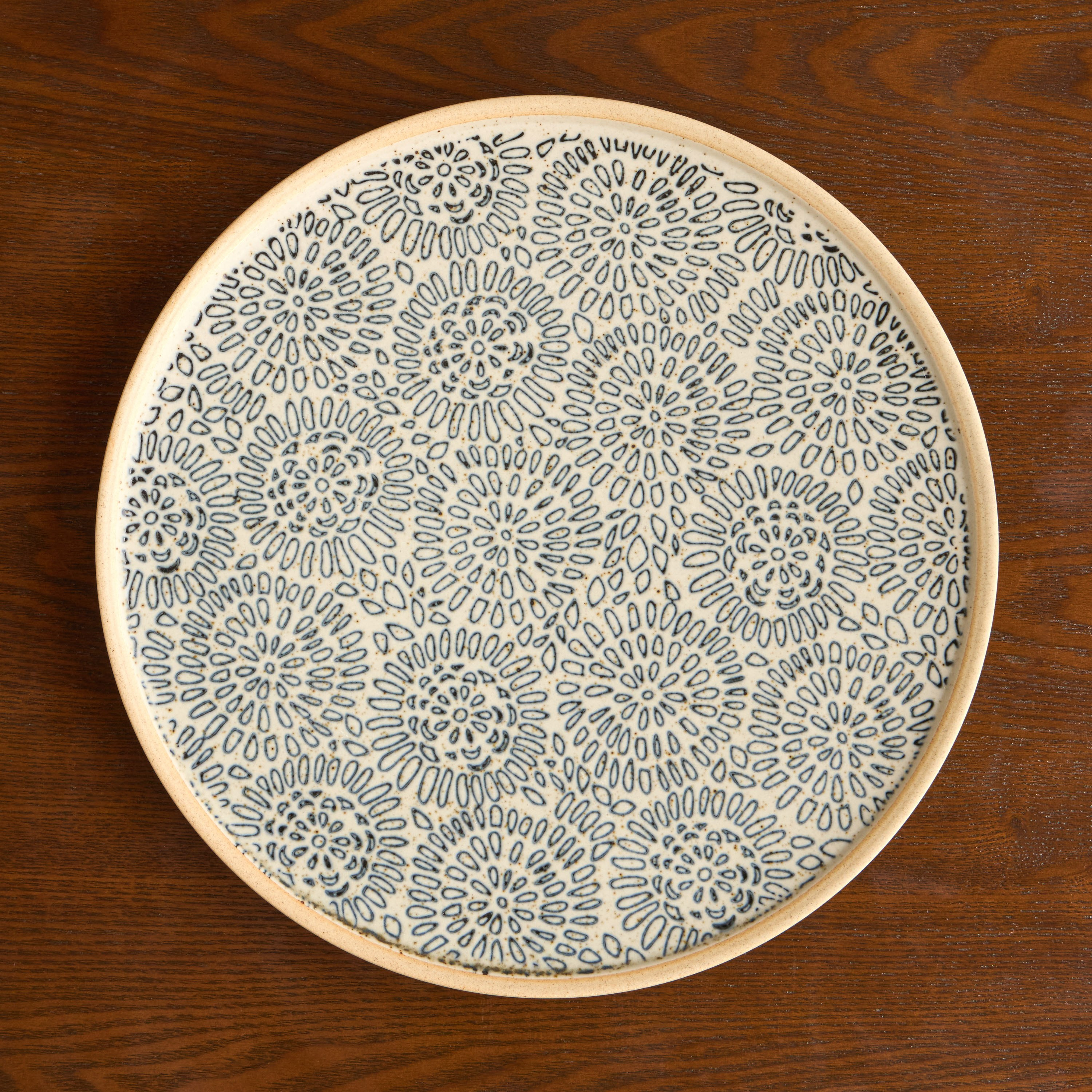 Tierra Fiore Porcelain Serving Plate - 26 cm