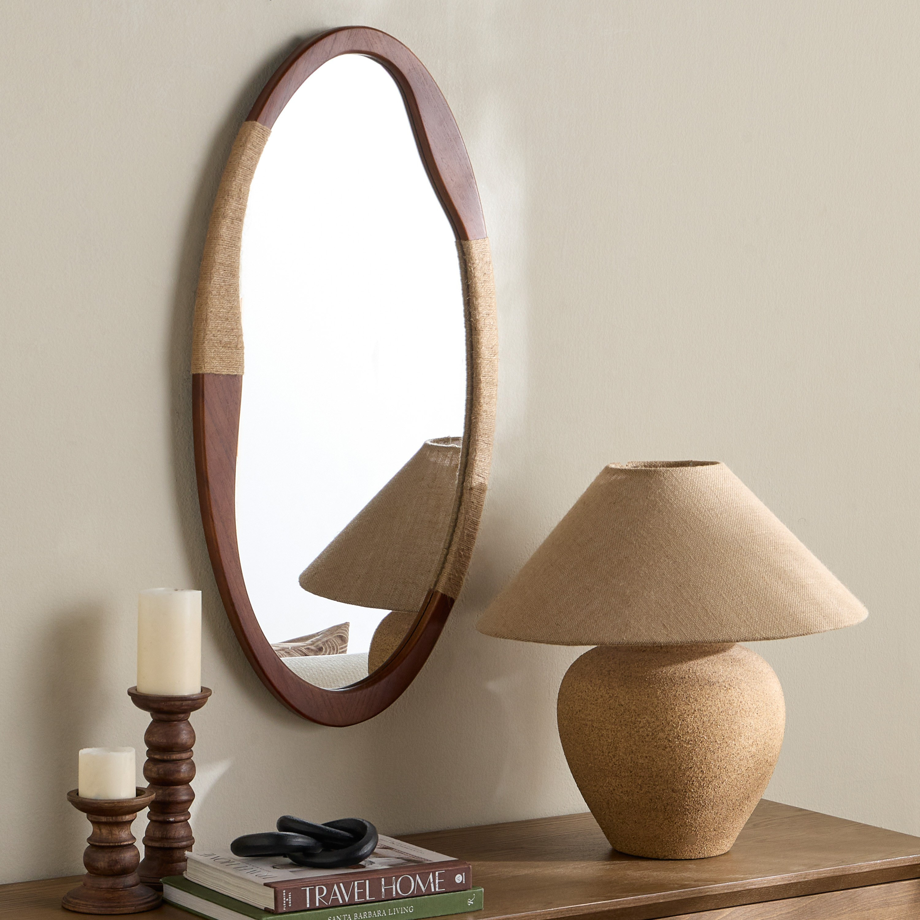 Sora Eda Wall Mirror - 90x45 cm-household-walldecorandmirrors-mirrors-wallmirrors-image-3