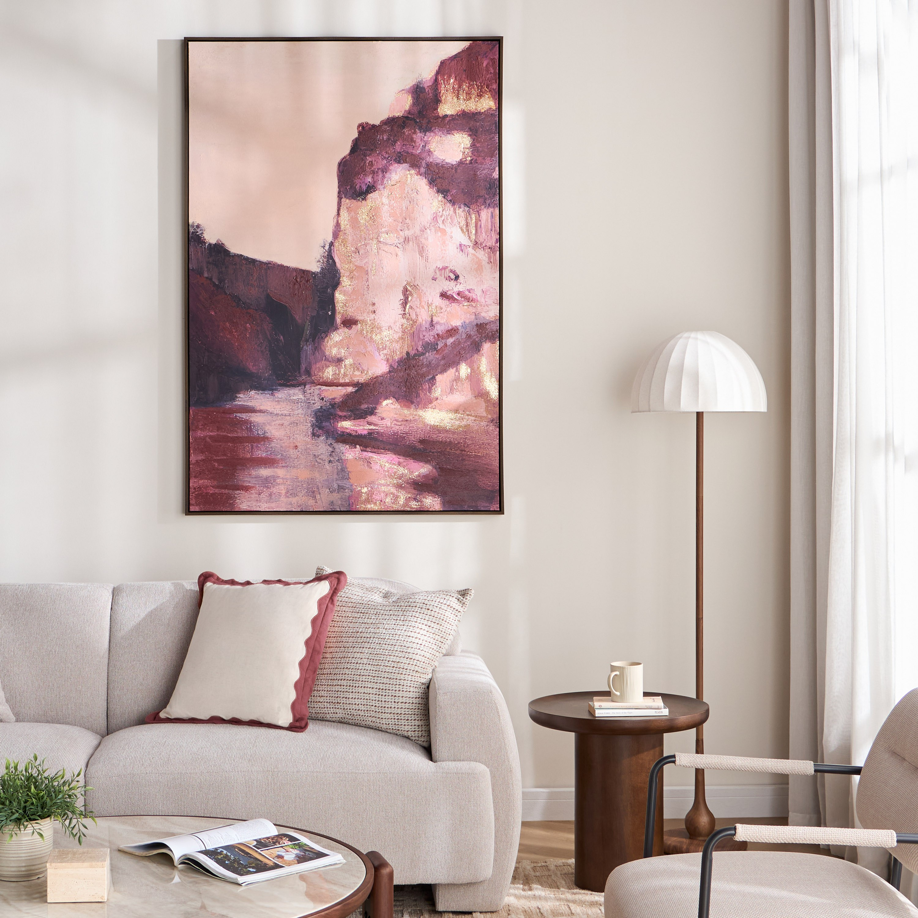 لوحة كانفاس جدارية مؤطرة - أوفيرا يسرا - 100x150 سم-household-walldecorandmirrors-wallart-image-3