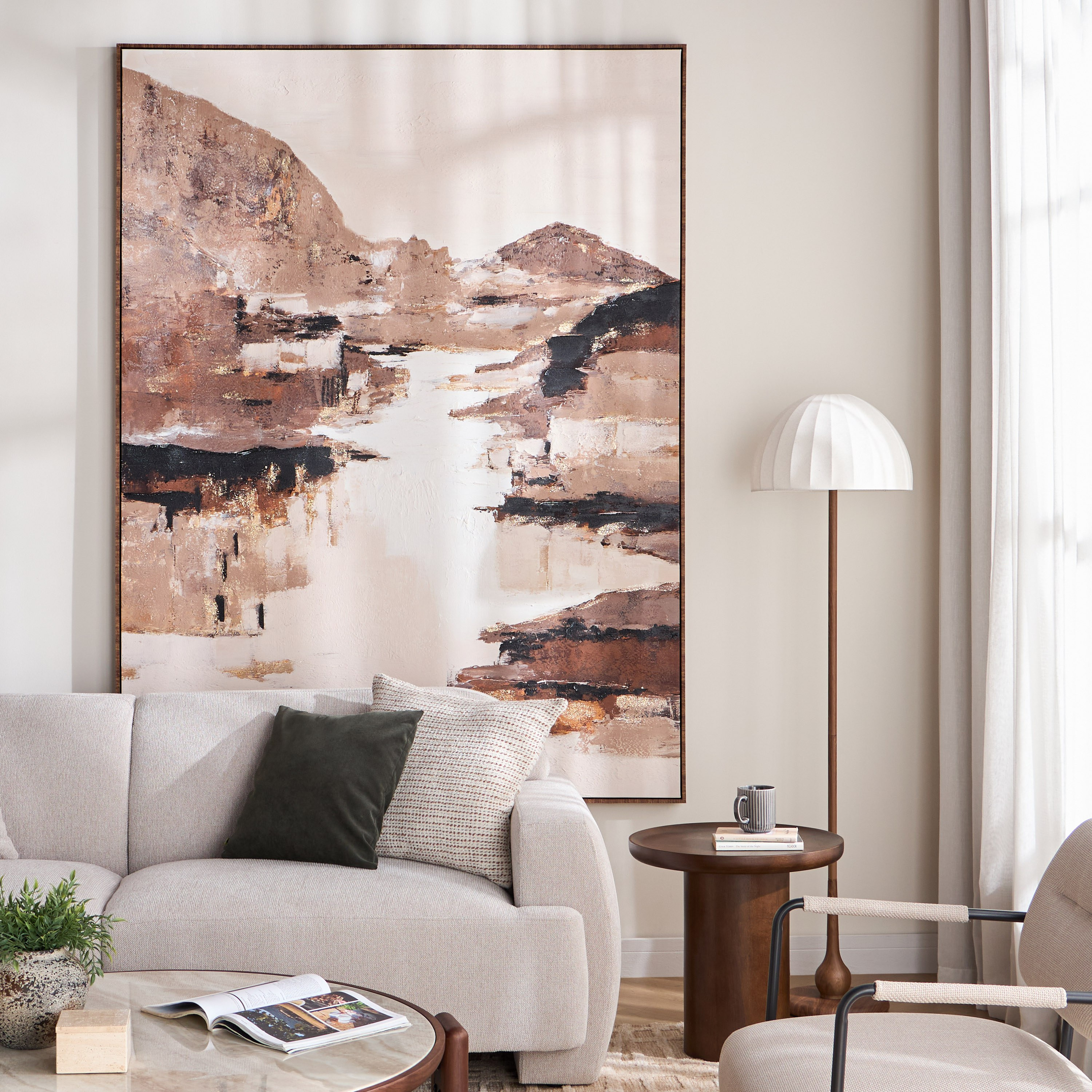 لوحة جدارية كانفاس مؤطرة - أوفيرا صفاء - 150x200 سم-household-walldecorandmirrors-wallart-image-3
