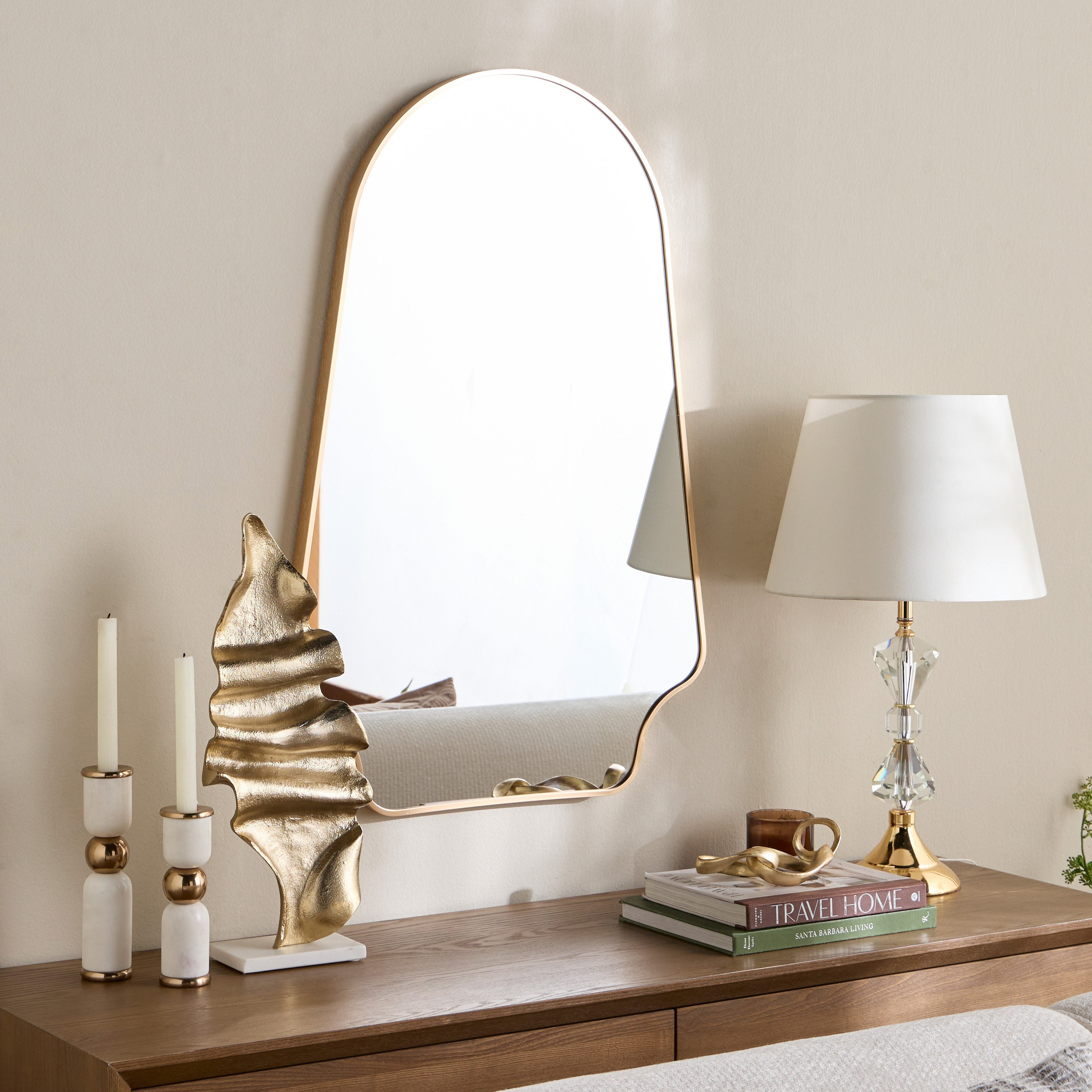 Darek Wall Mirror - 90x60 cm-household-walldecorandmirrors-mirrors-wallmirrors-image-3