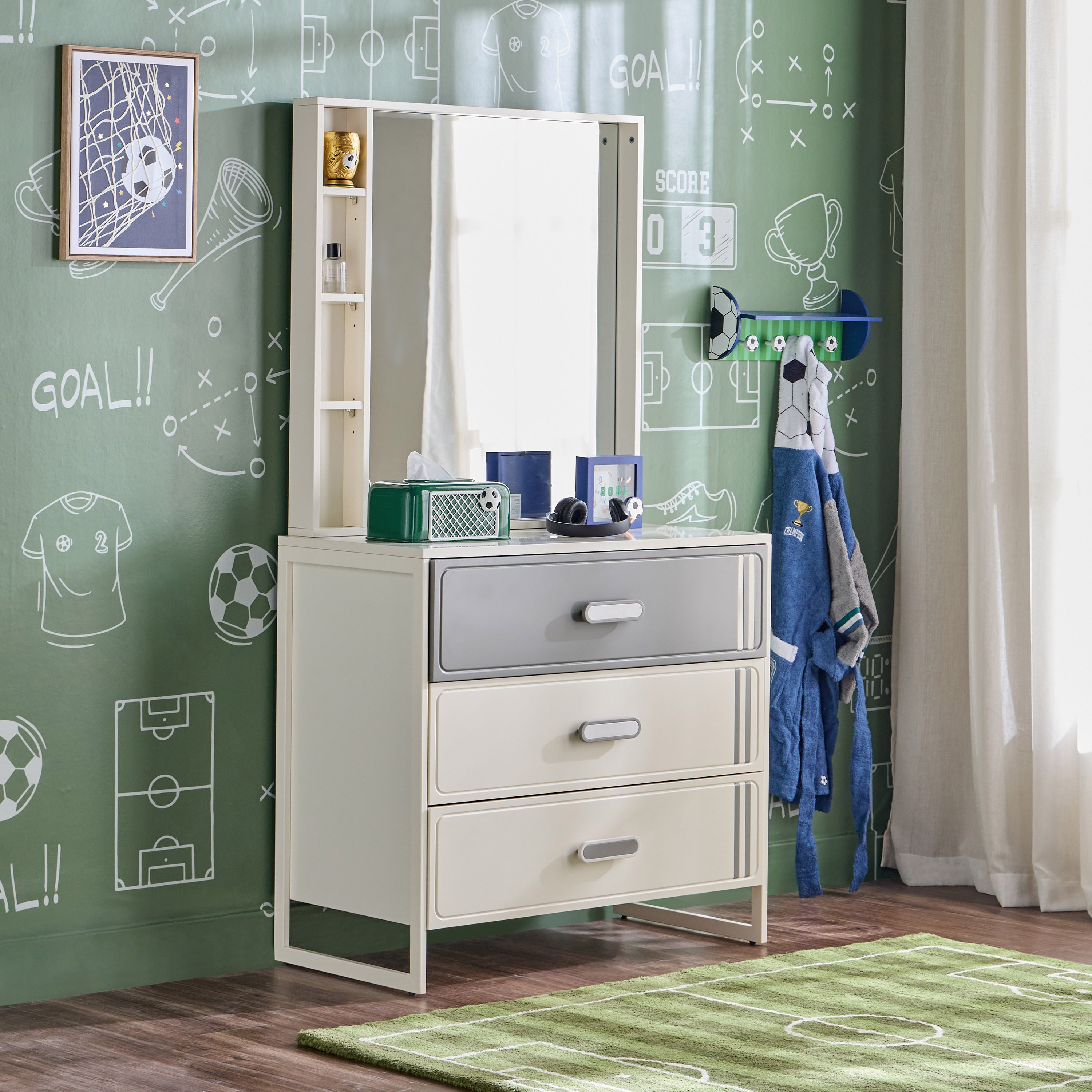 Football Chest of 3-Drawers