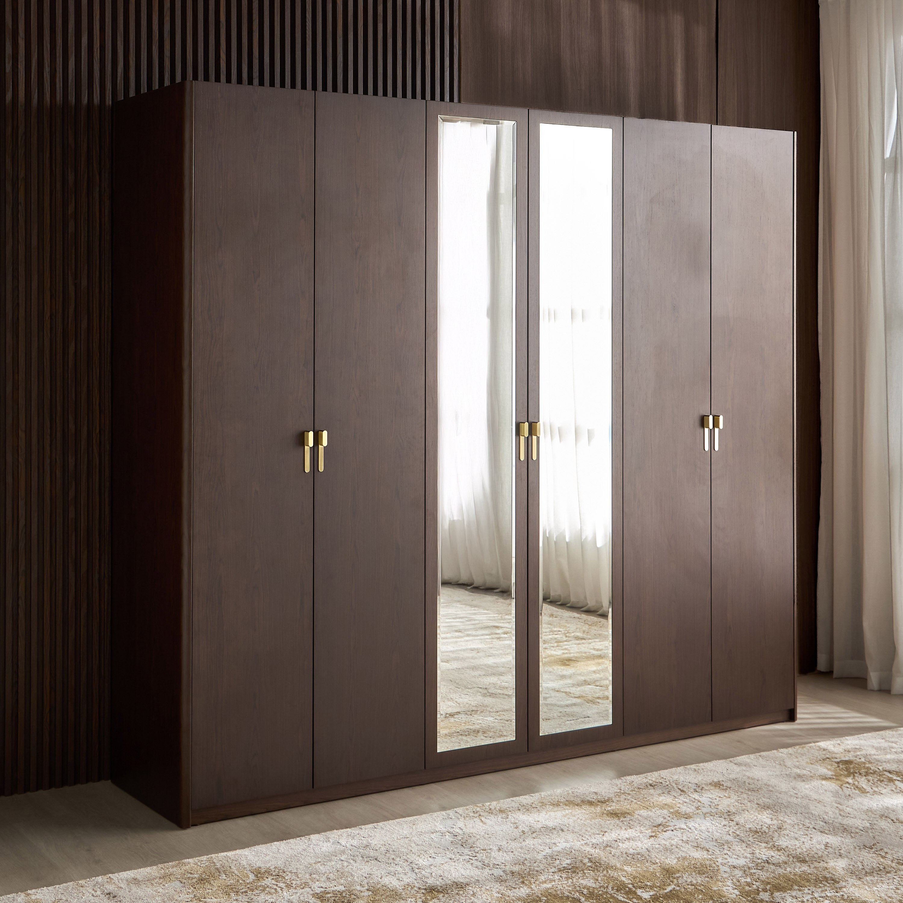 Castello 6-Door Wardrobe with Drawers