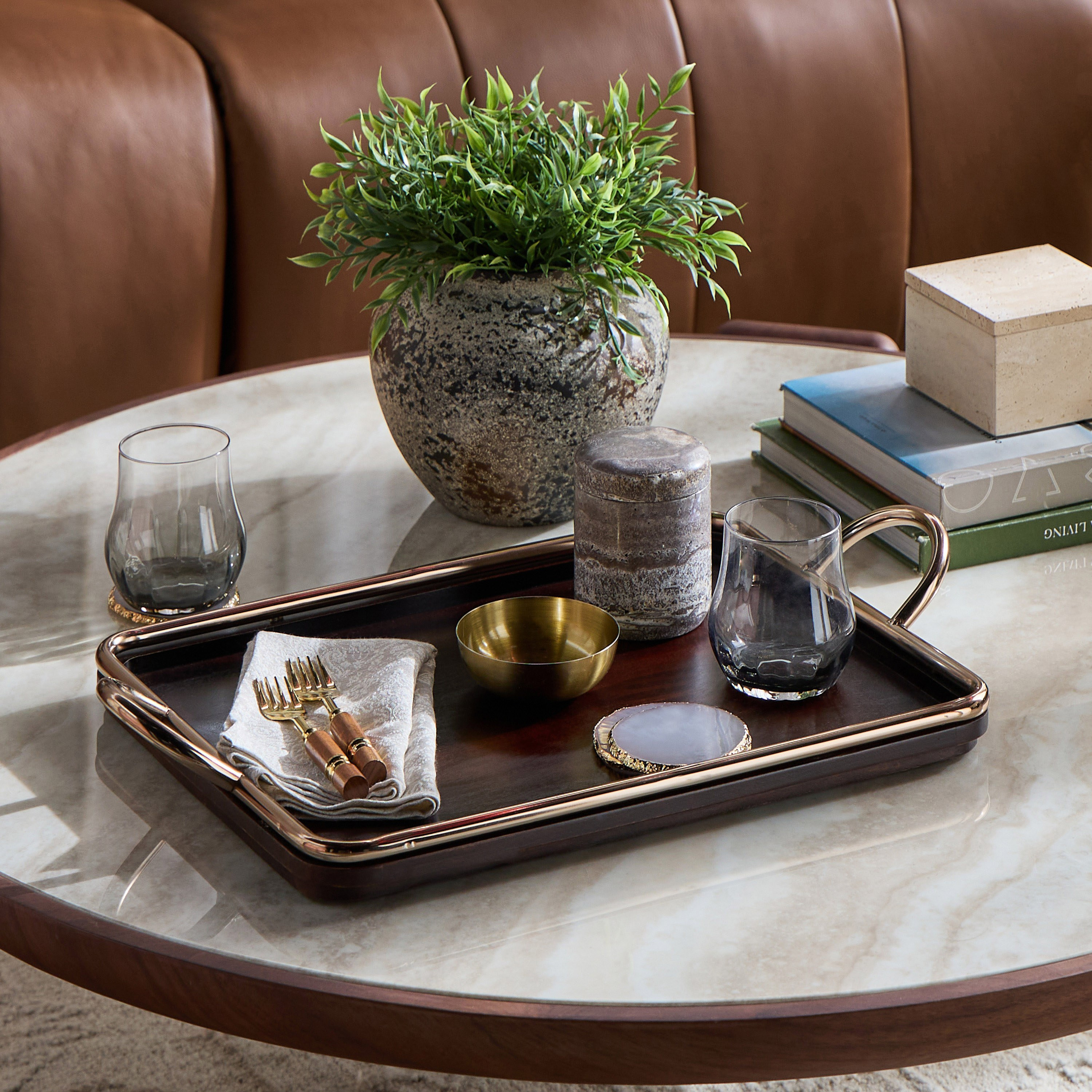 Ophelia Metal Decorative Tray - 60 cm-household-decor-boxesandtrays-image-3