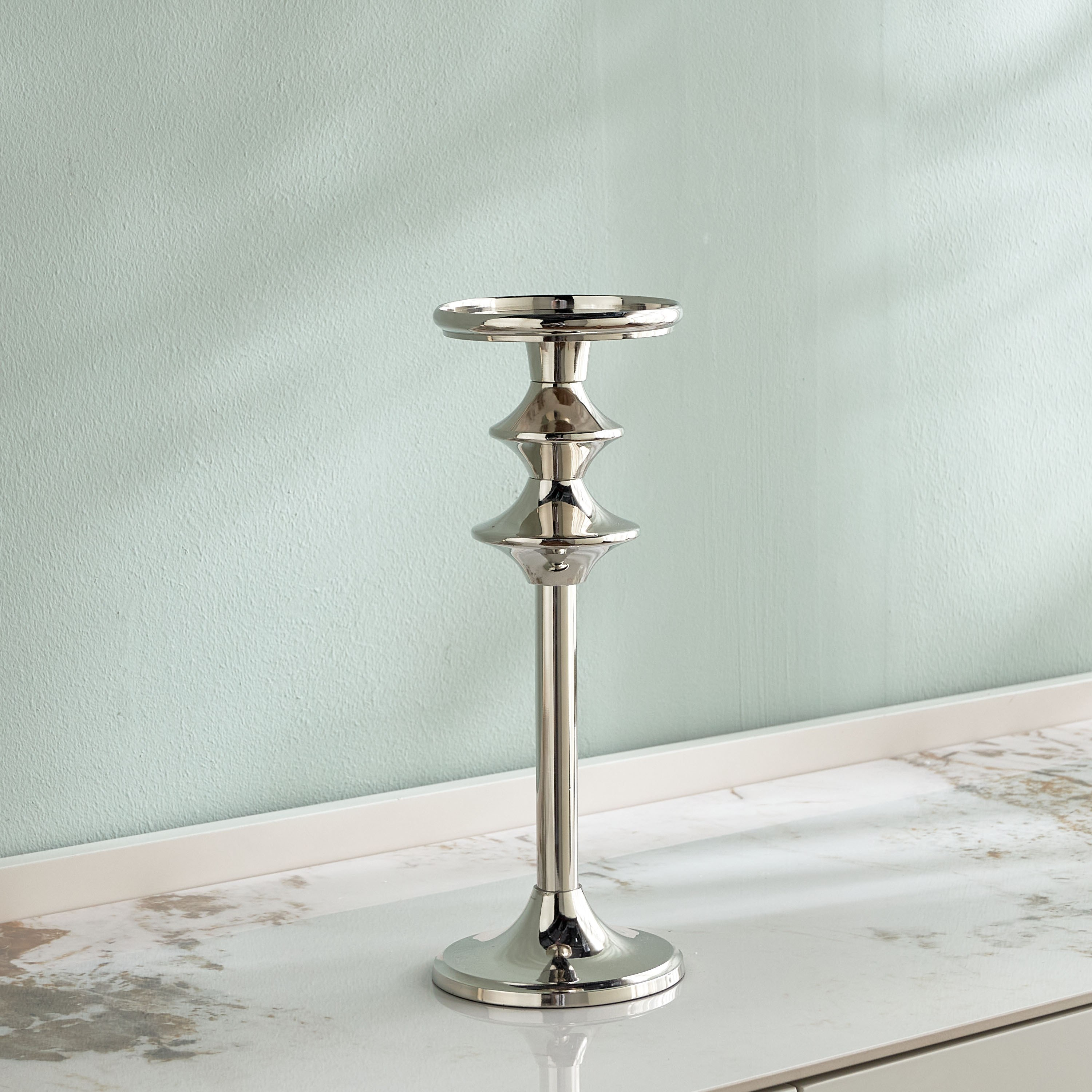 Sinan Cardinal Metal Pillar Candleholder - 50 cm-household-decor-candleholdersandlanterns-image-3