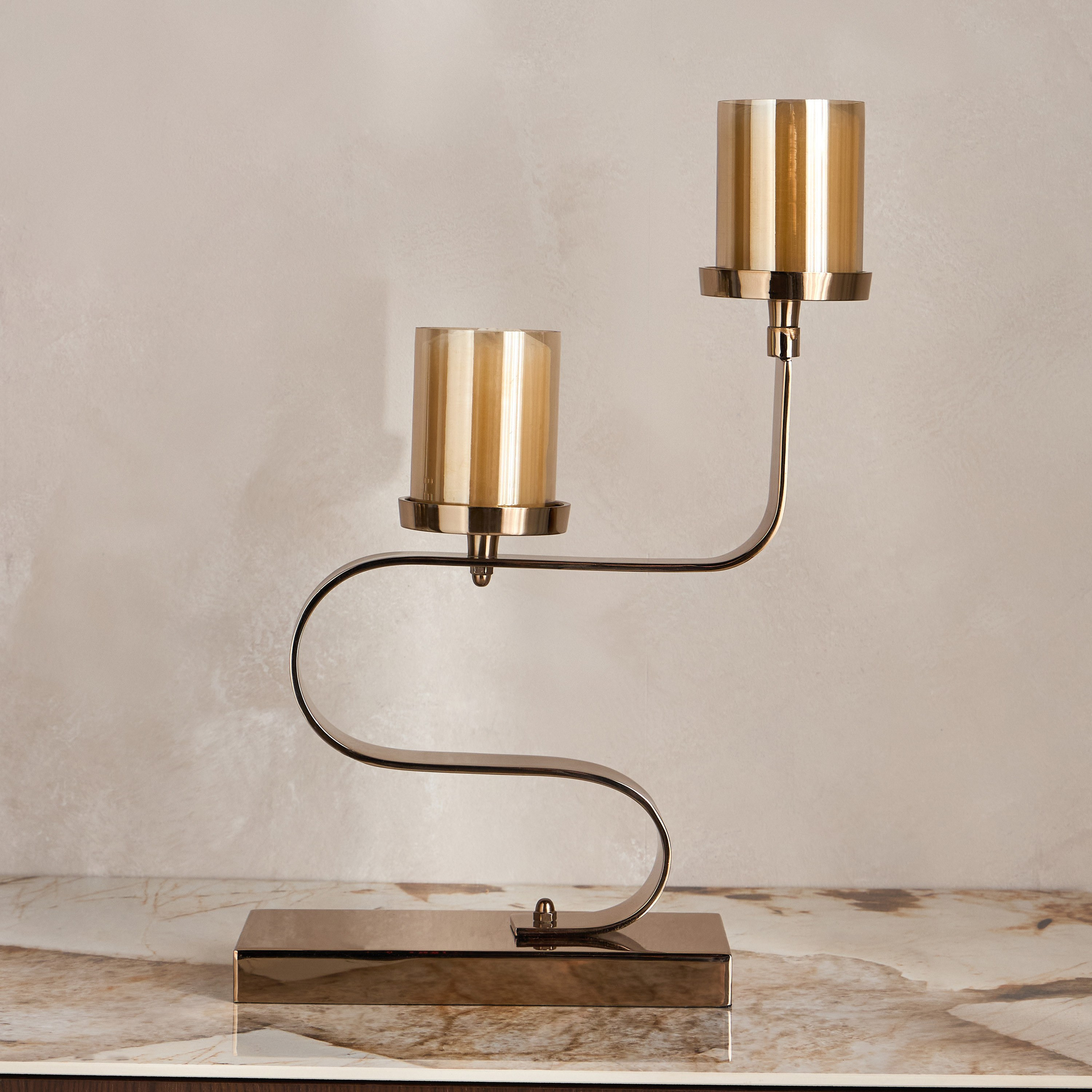 Ophelia Metal Pillar Candleholder - 47 cm-household-decor-candleholdersandlanterns-image-1